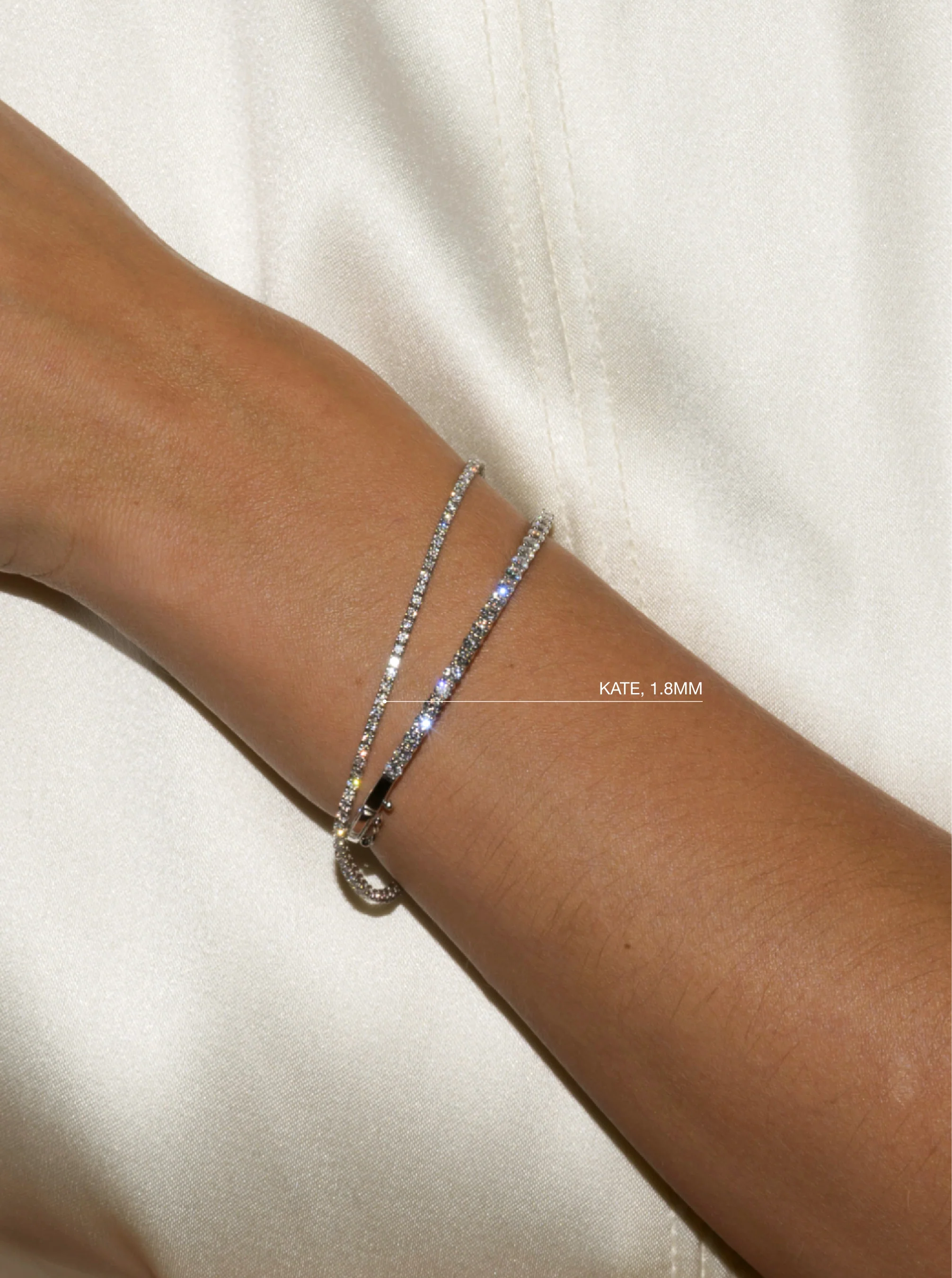 Dorsey - 14K KATE RIVIÈRE BRACELET IN 1.8MM LAB DIAMOND - Image 2