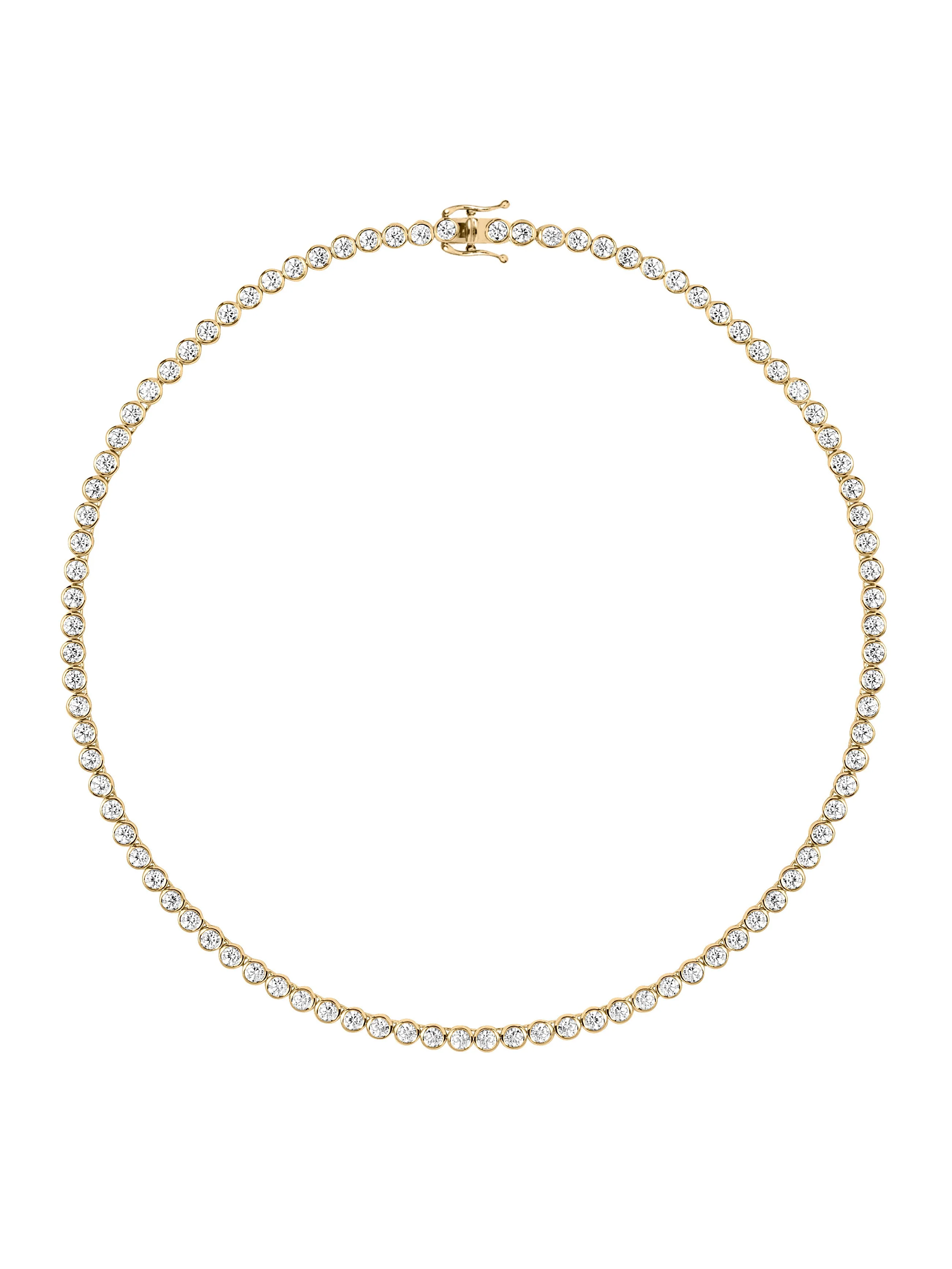 Dorsey - 14K JAMES BEZEL RIVIÈRE NECKLACE IN LAB DIAMOND