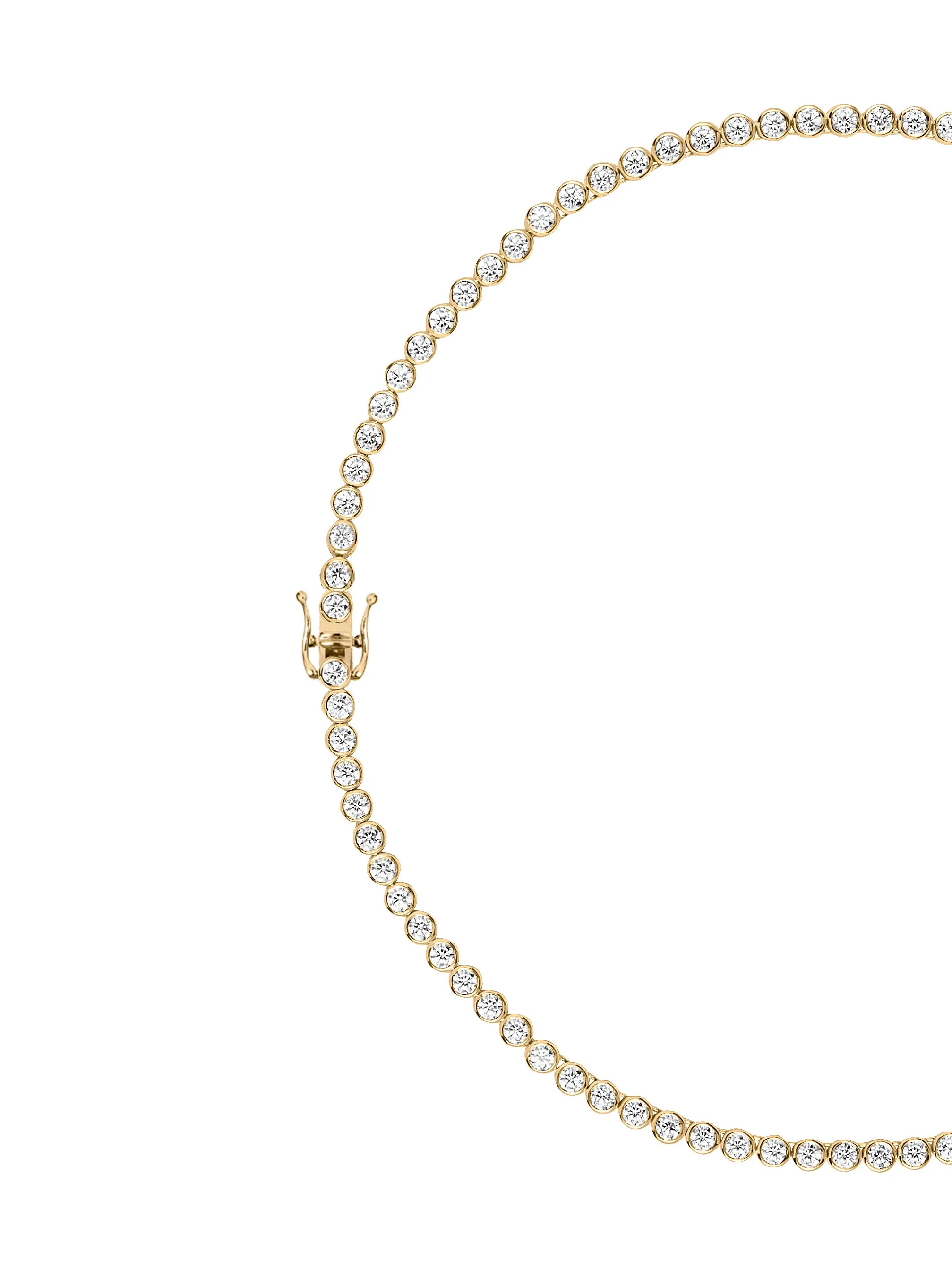 Dorsey - 14K JAMES BEZEL RIVIÈRE NECKLACE IN LAB DIAMOND - Image 2