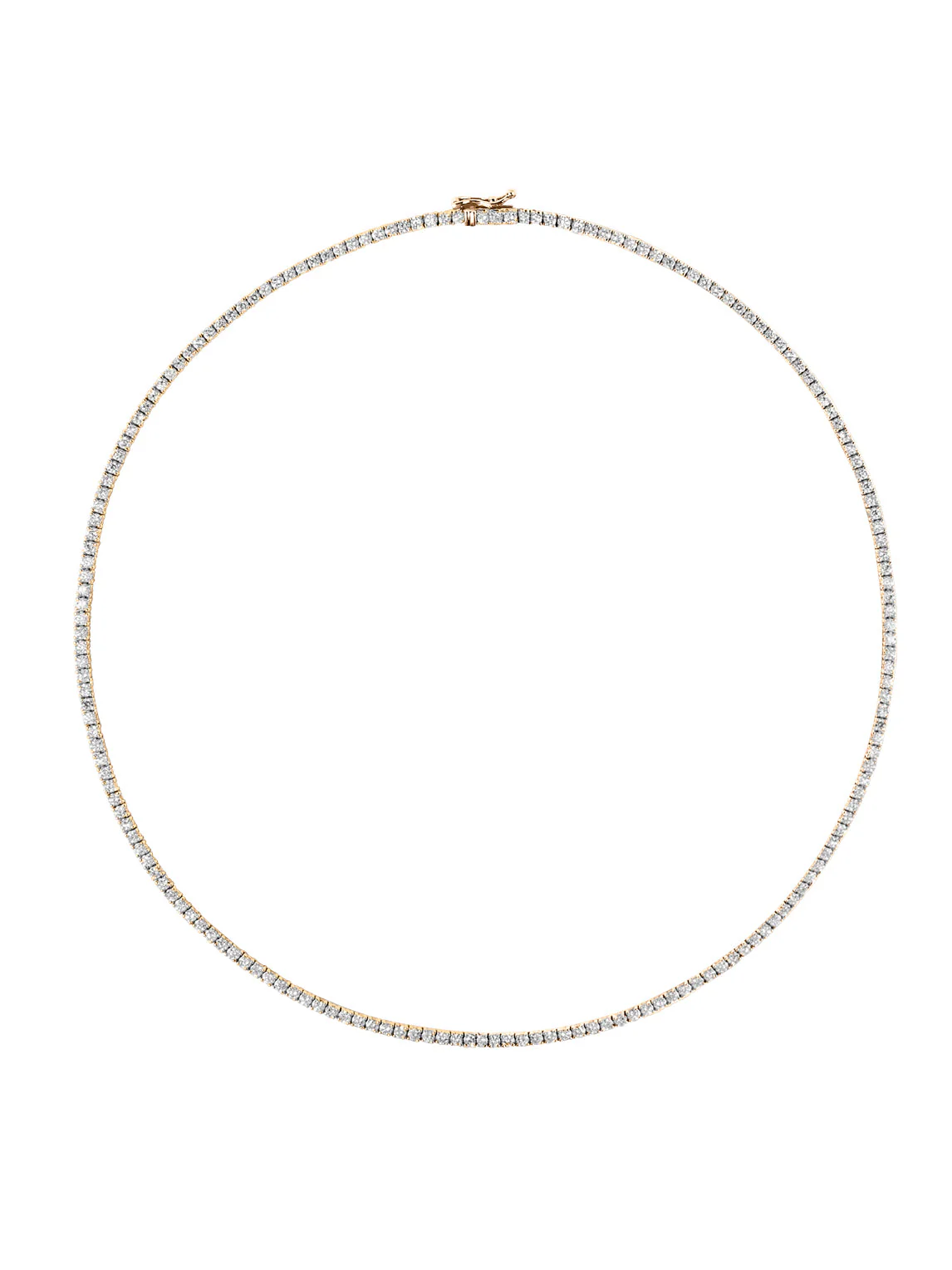 Dorsey - 14K MOSS RIVIÈRE NECKLACE IN 1.8MM LAB DIAMOND