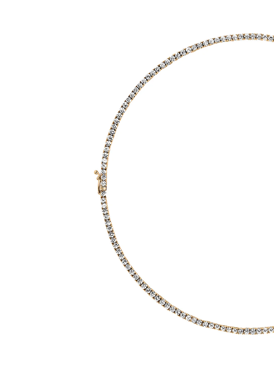 Dorsey - 14K MOSS RIVIÈRE NECKLACE IN 2.5MM LAB DIAMOND - Image 2