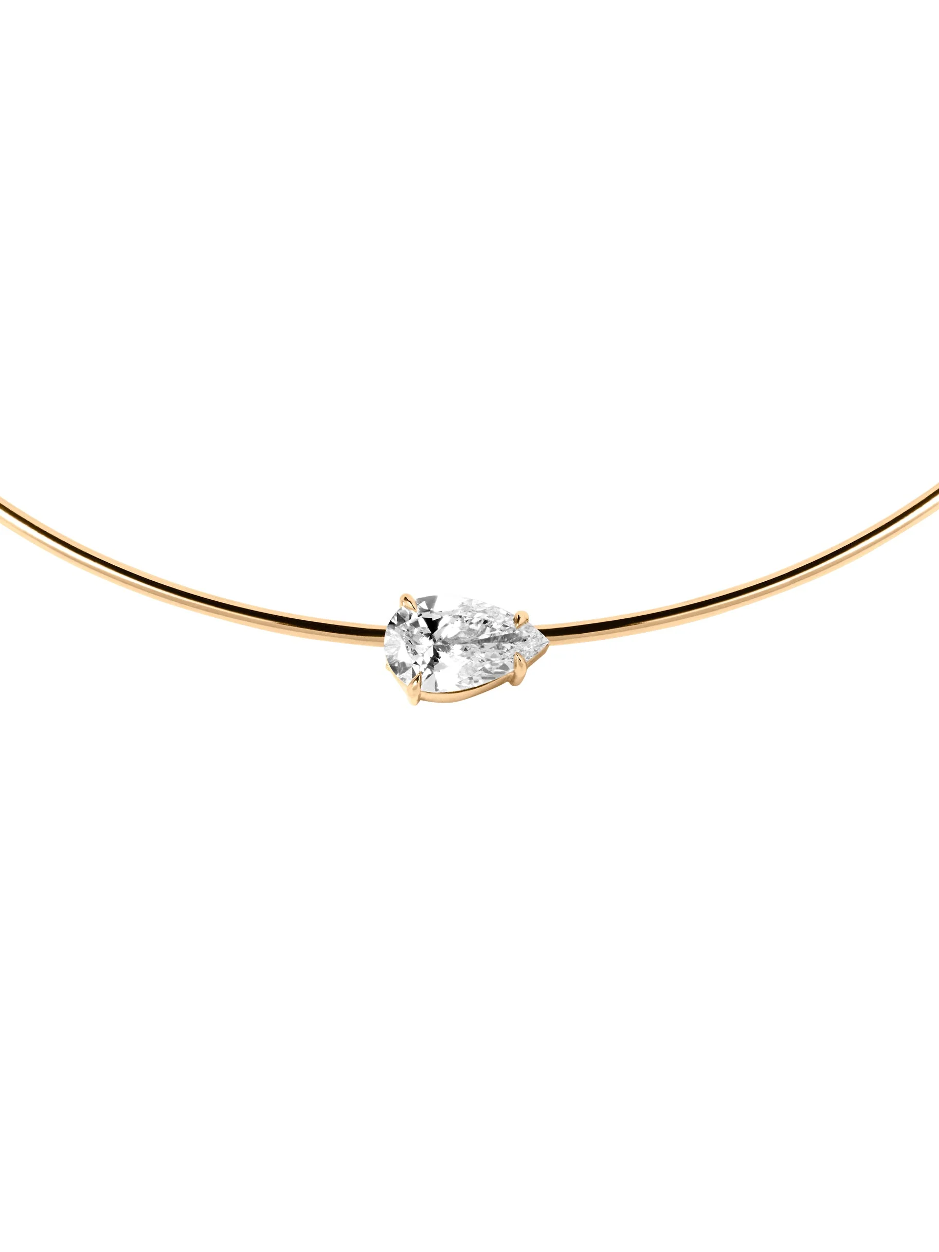 Dorsey - 14K ROWE PEAR - CUT COLLAR IN 3 CTS LAB DIAMOND - Image 2