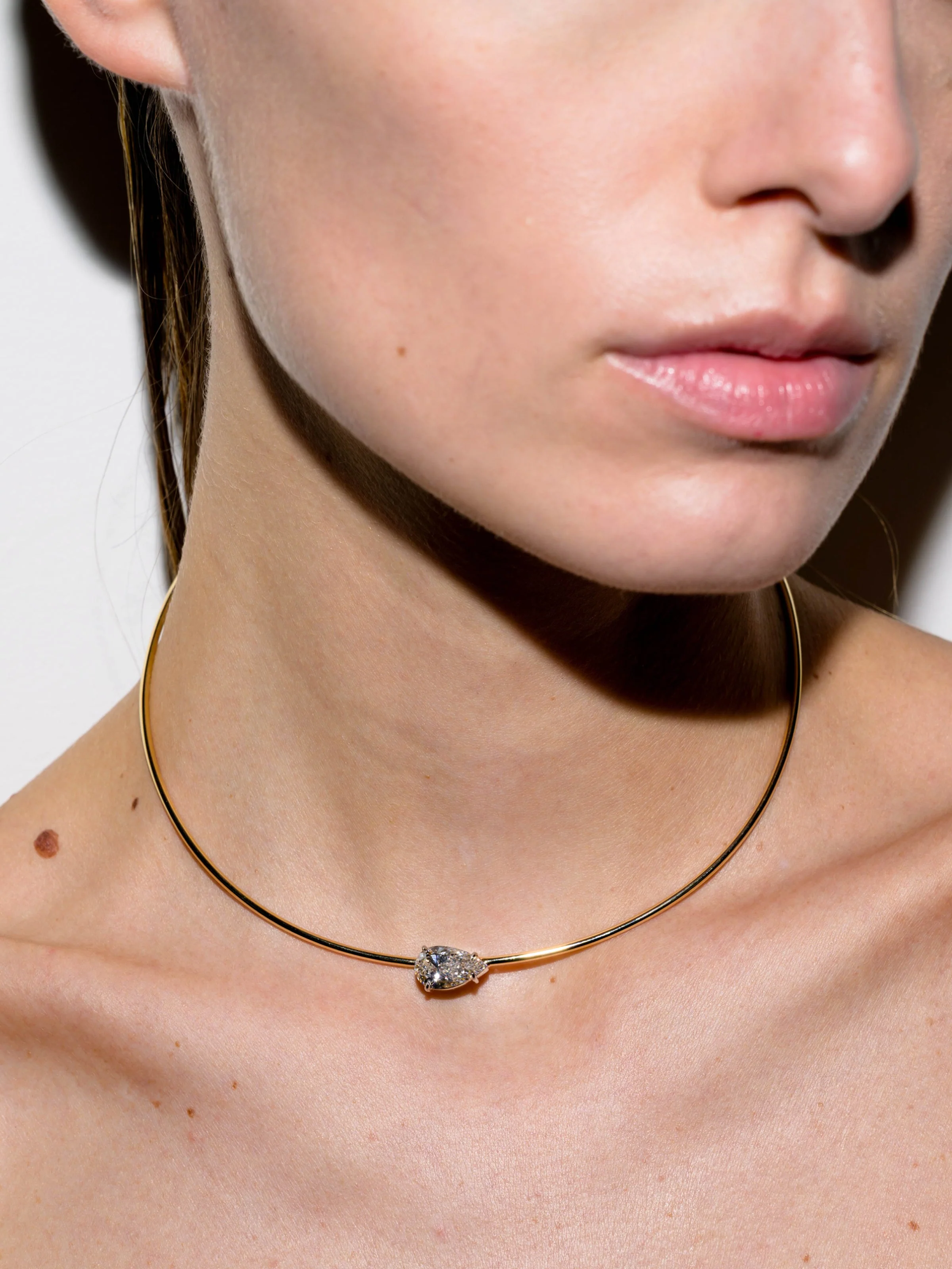 Dorsey - 14K ROWE PEAR - CUT COLLAR IN 3 CTS LAB DIAMOND - Image 3