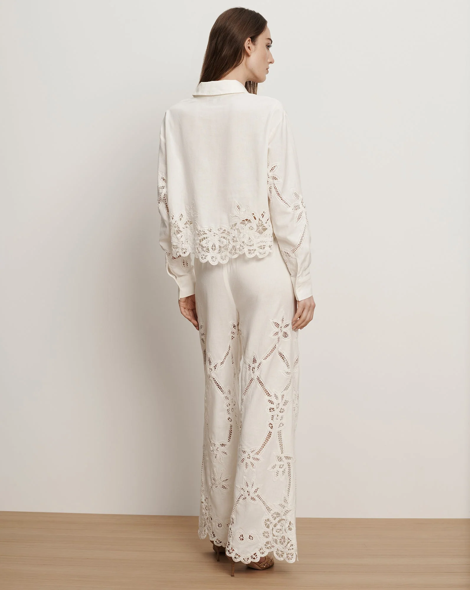 Veronica Beard - Aderes Eyelet Button - Down Shirt - Image 4
