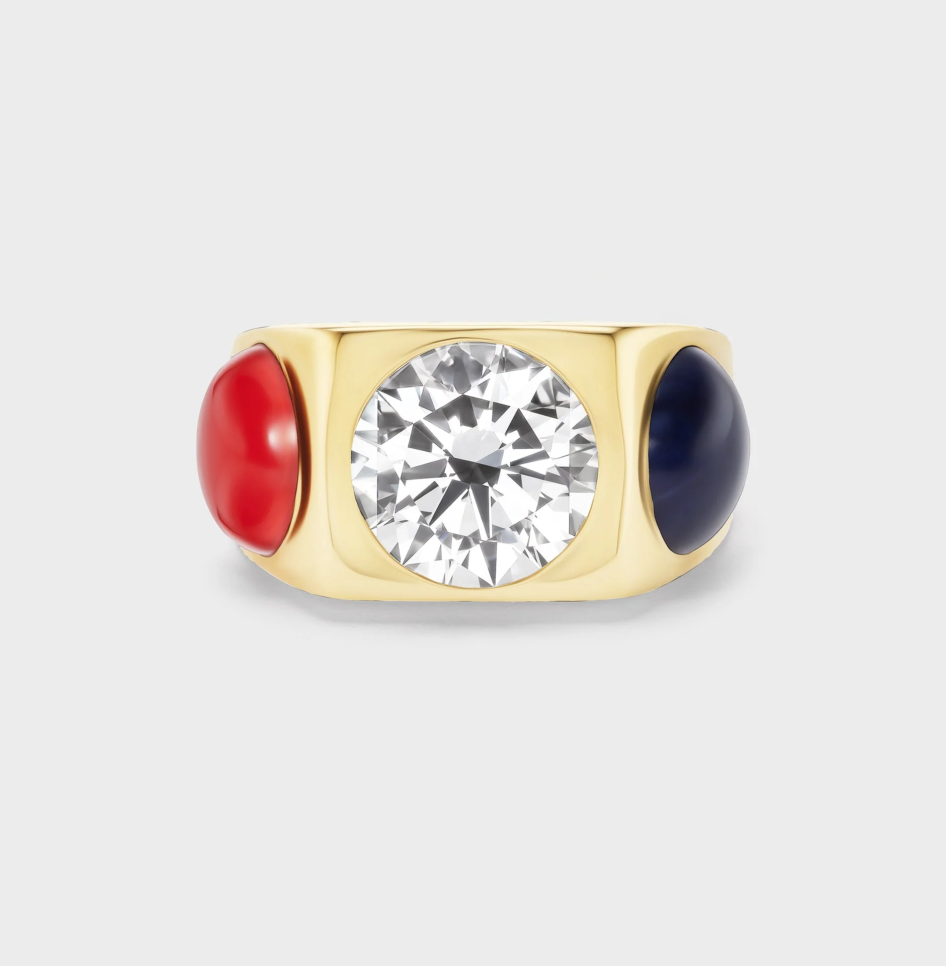Aflalo - Hex Ring in Gold
