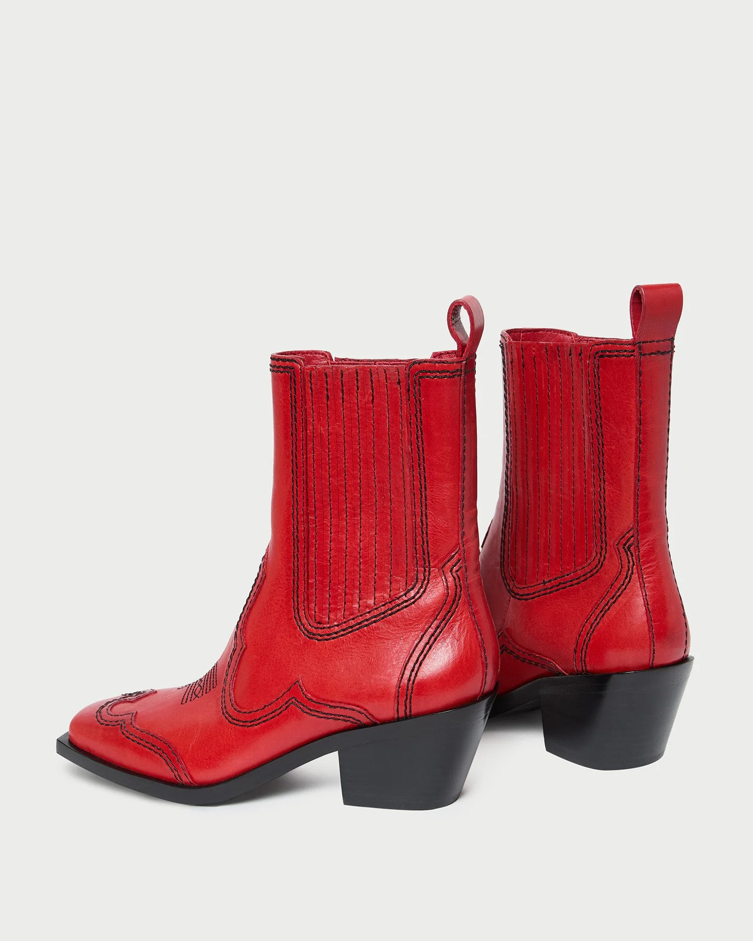 Loeffler Randall - Agnes Red Leather Western Boot - Image 5
