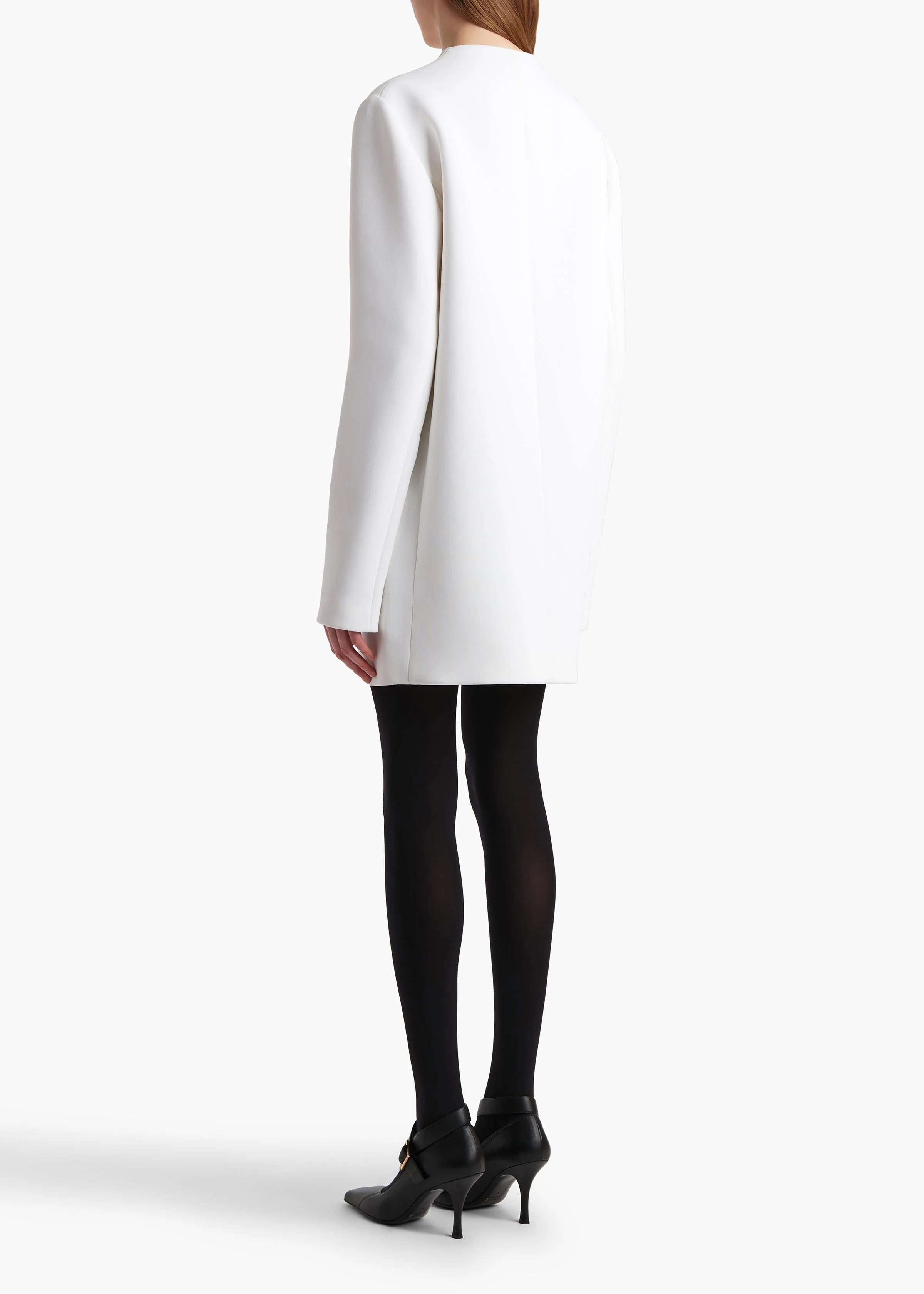 Khaite - Aleena Dress in Chalk - Image 11