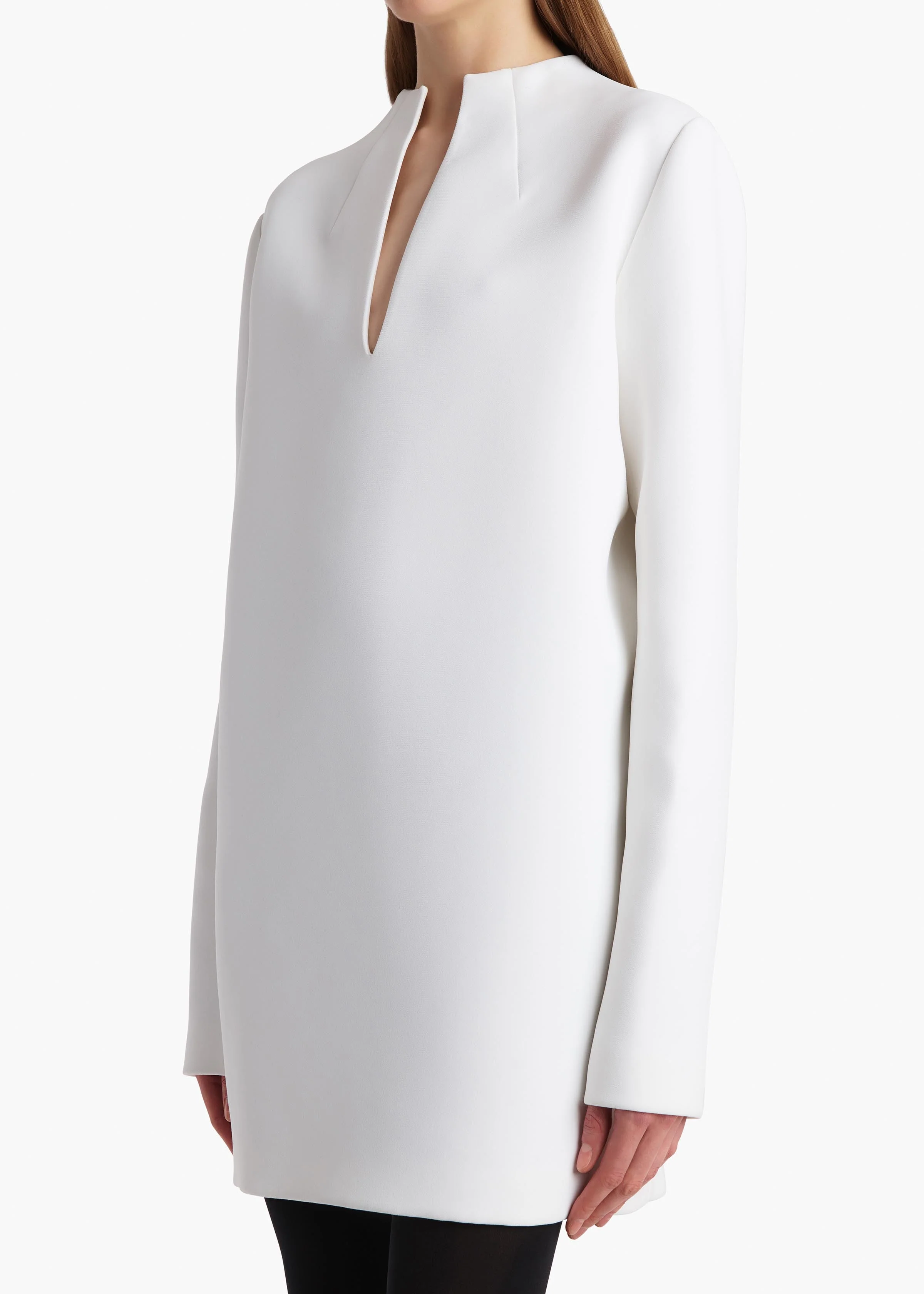 Khaite - Aleena Dress in Chalk - Image 12