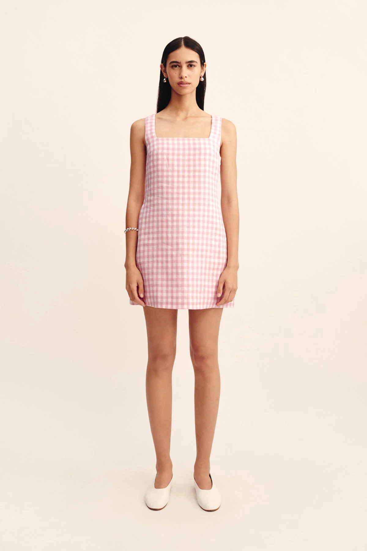 Posse - ALICE MINI DRESS - PINK GINGHAM - Image 2