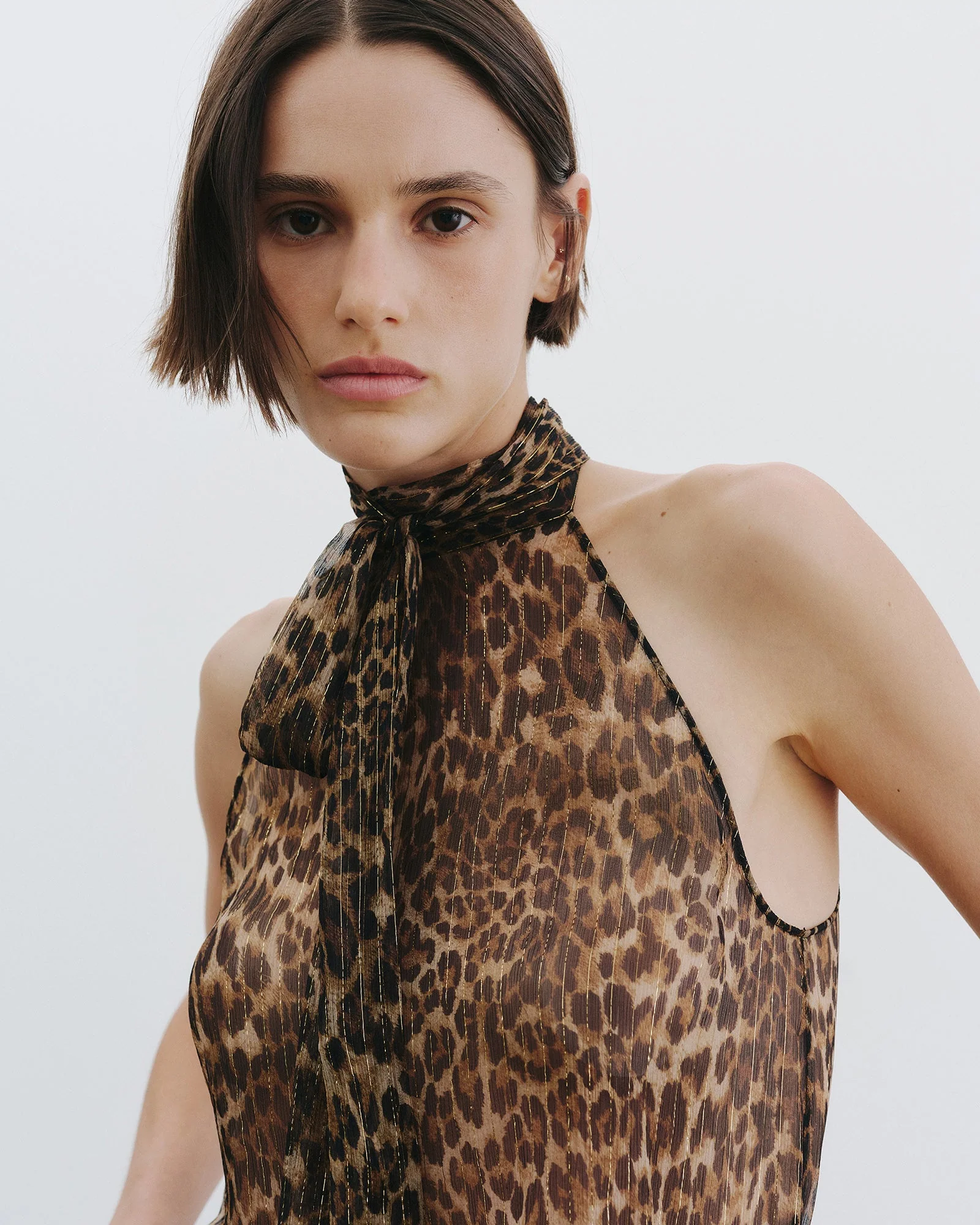 Nili Lotan - ALLA SILK HALTERNECK TOP - Image 3