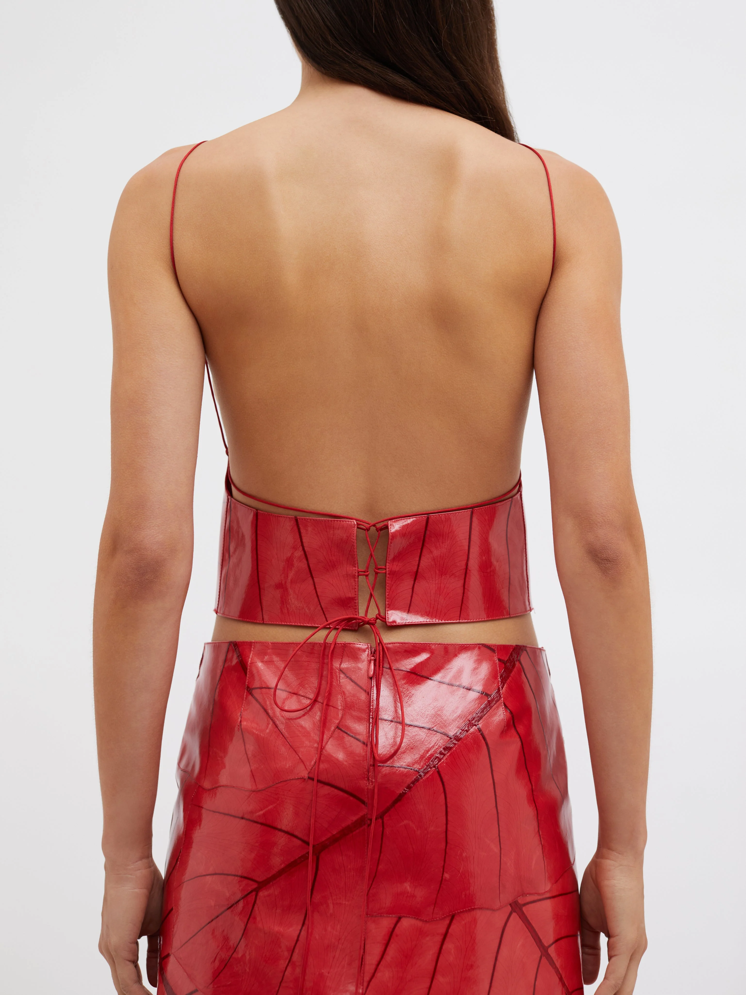 Christopher Esber - Alocasia Leaf Tie Back Top - Image 6
