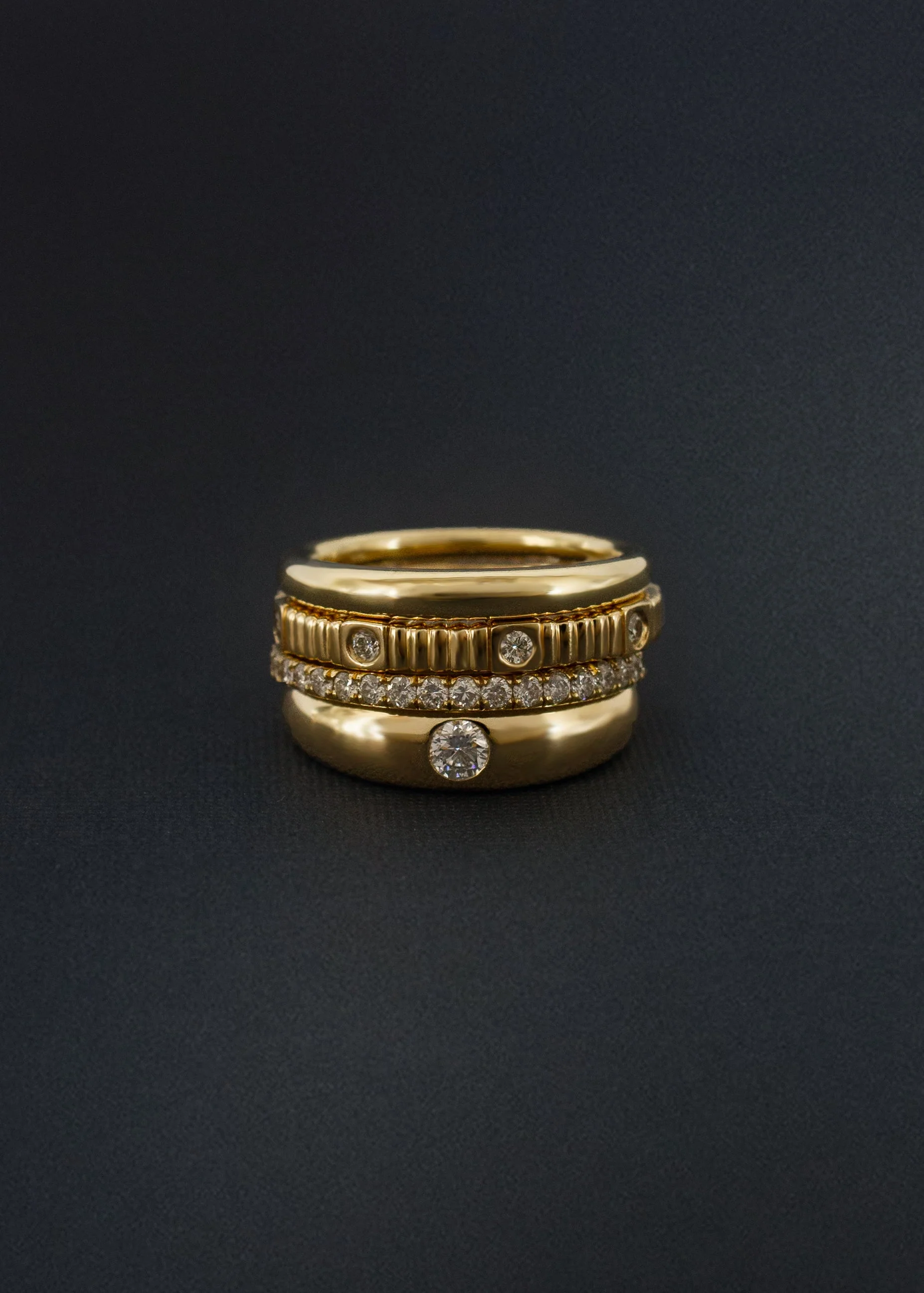 Kinn - Amelia Birthstone Dome Ring Emerald - Image 5
