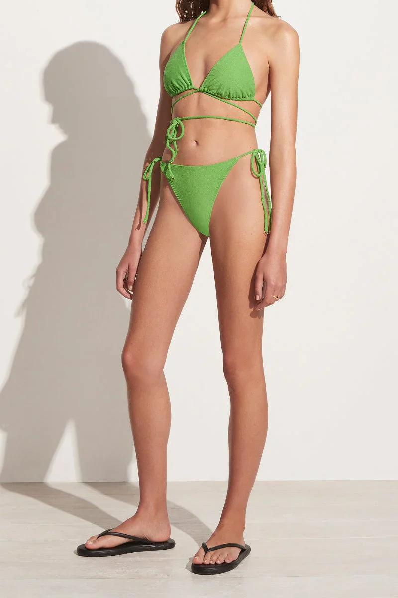Faithfull - Andrea Bikini Bottoms Kiwifruit Towelling - Final Sale - Image 4