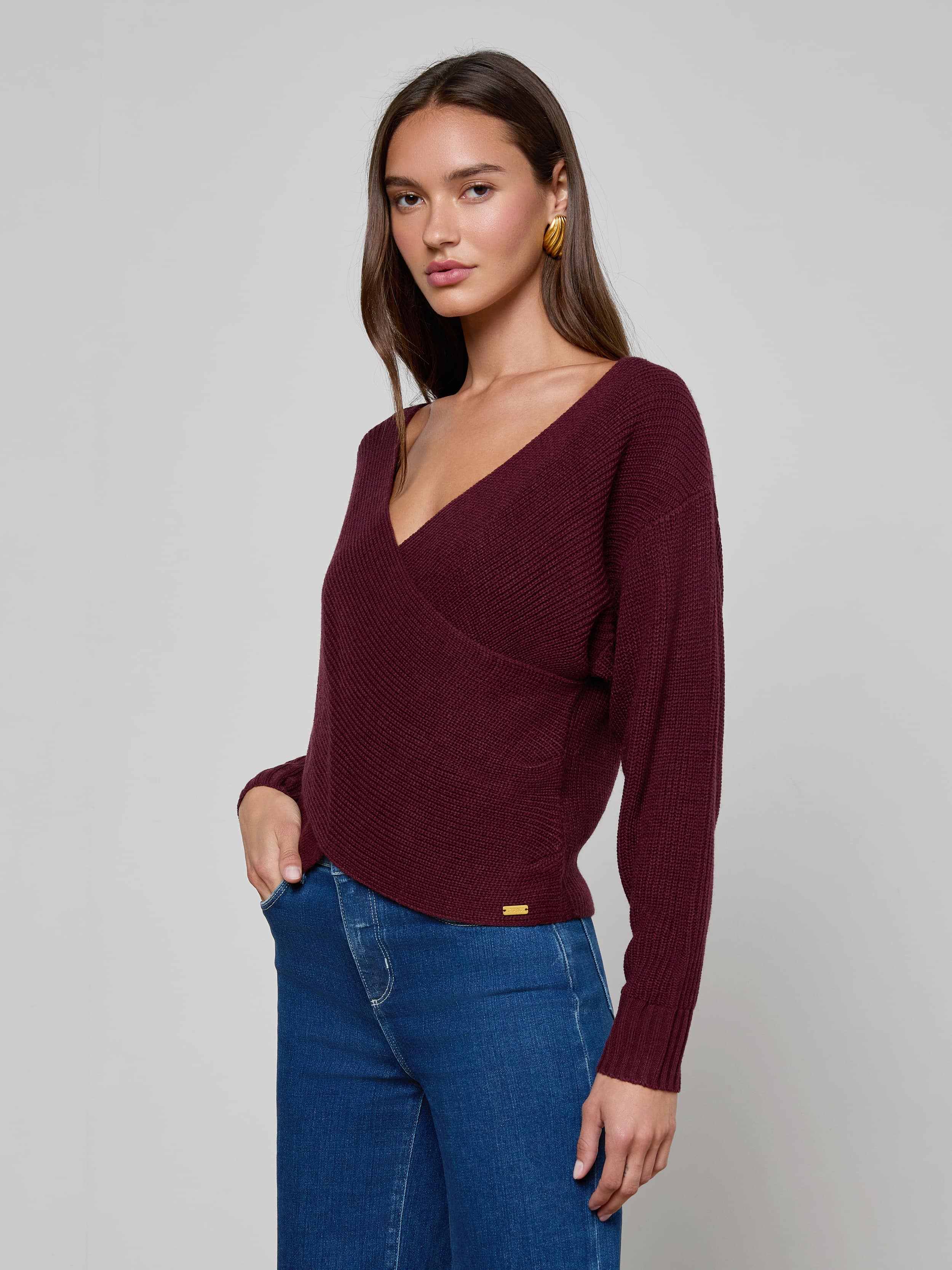 L'AGENCE - Antonella Crossover Sweater - Image 8