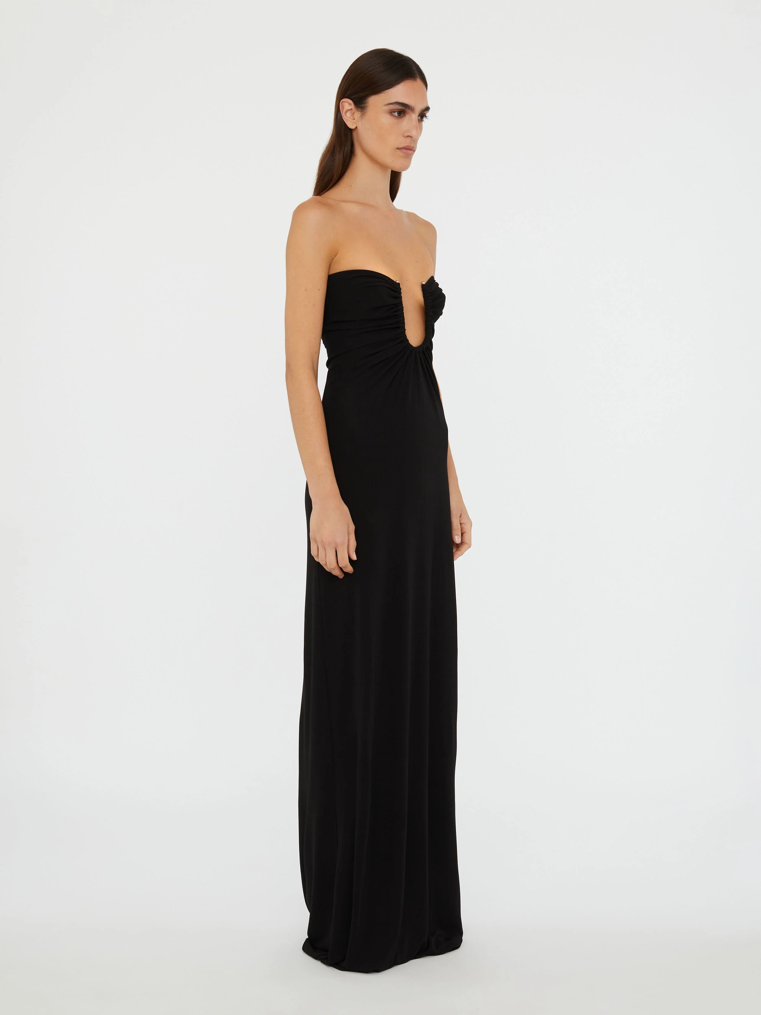 Christopher Esber - Arced Palm Strapless Dress - Image 2