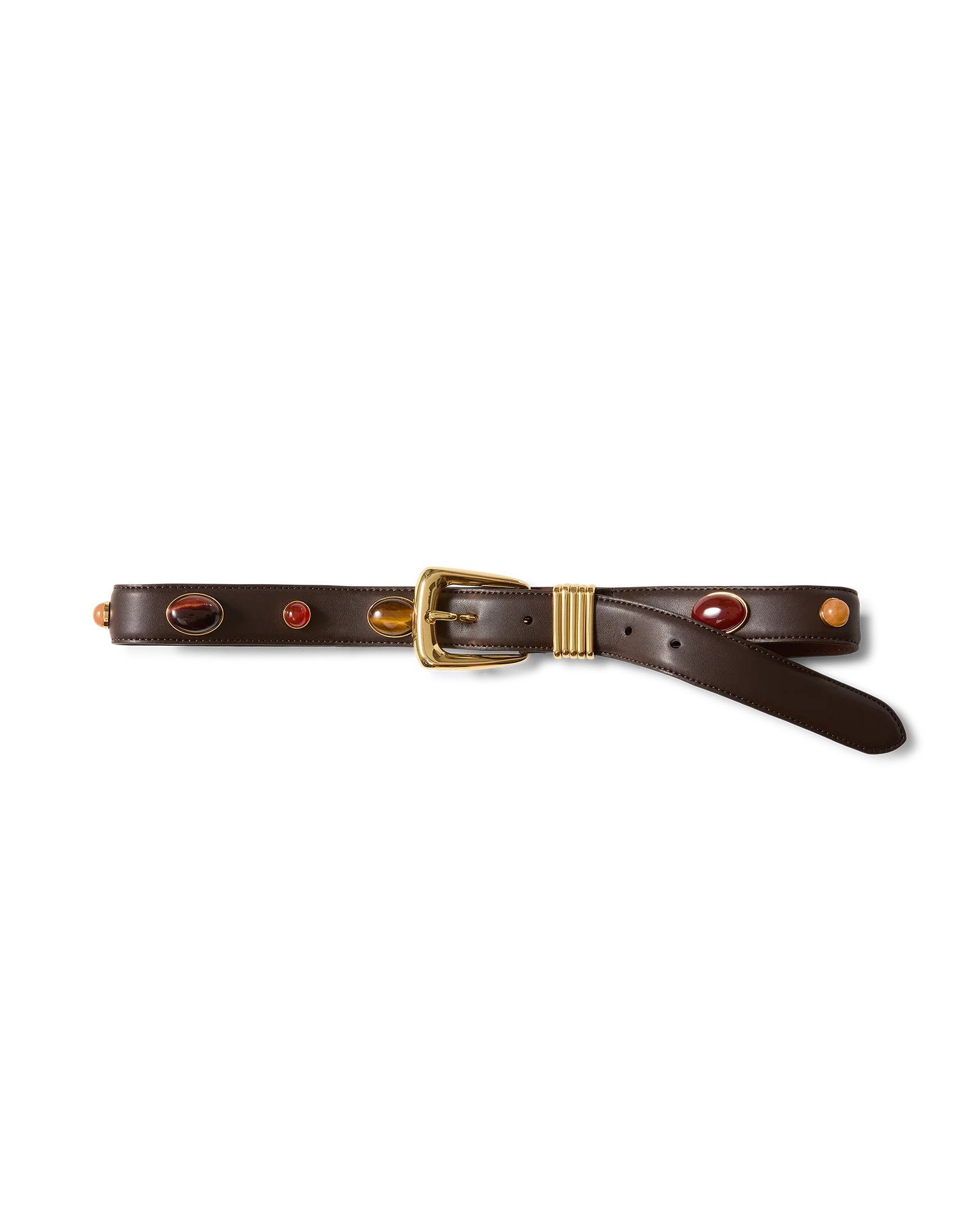 Veronica Beard - Arch Embellished Leather Belt - Image 5