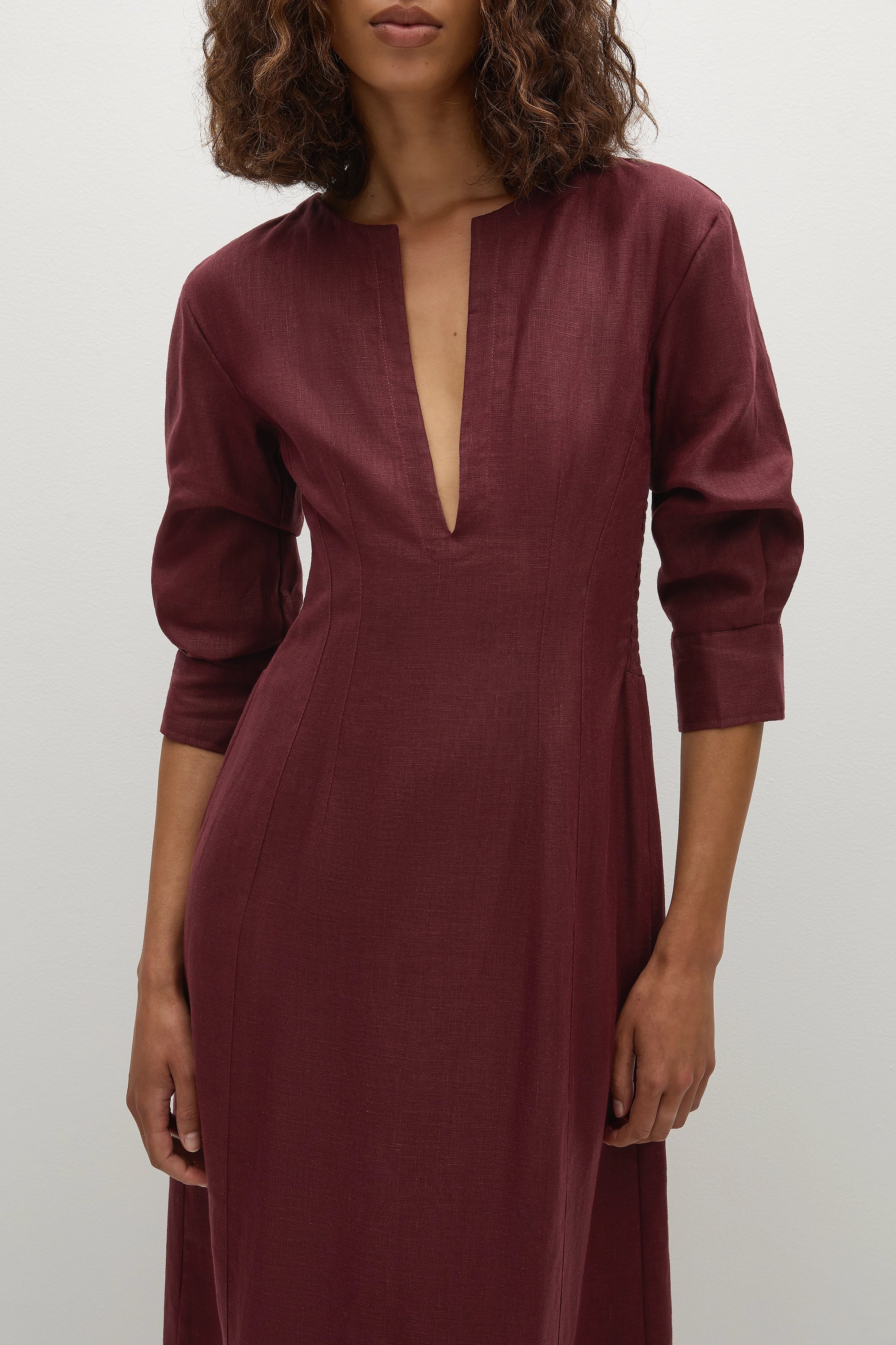 Faithfull - Asha Maxi Dress Bordeaux - Final Sale - Image 2