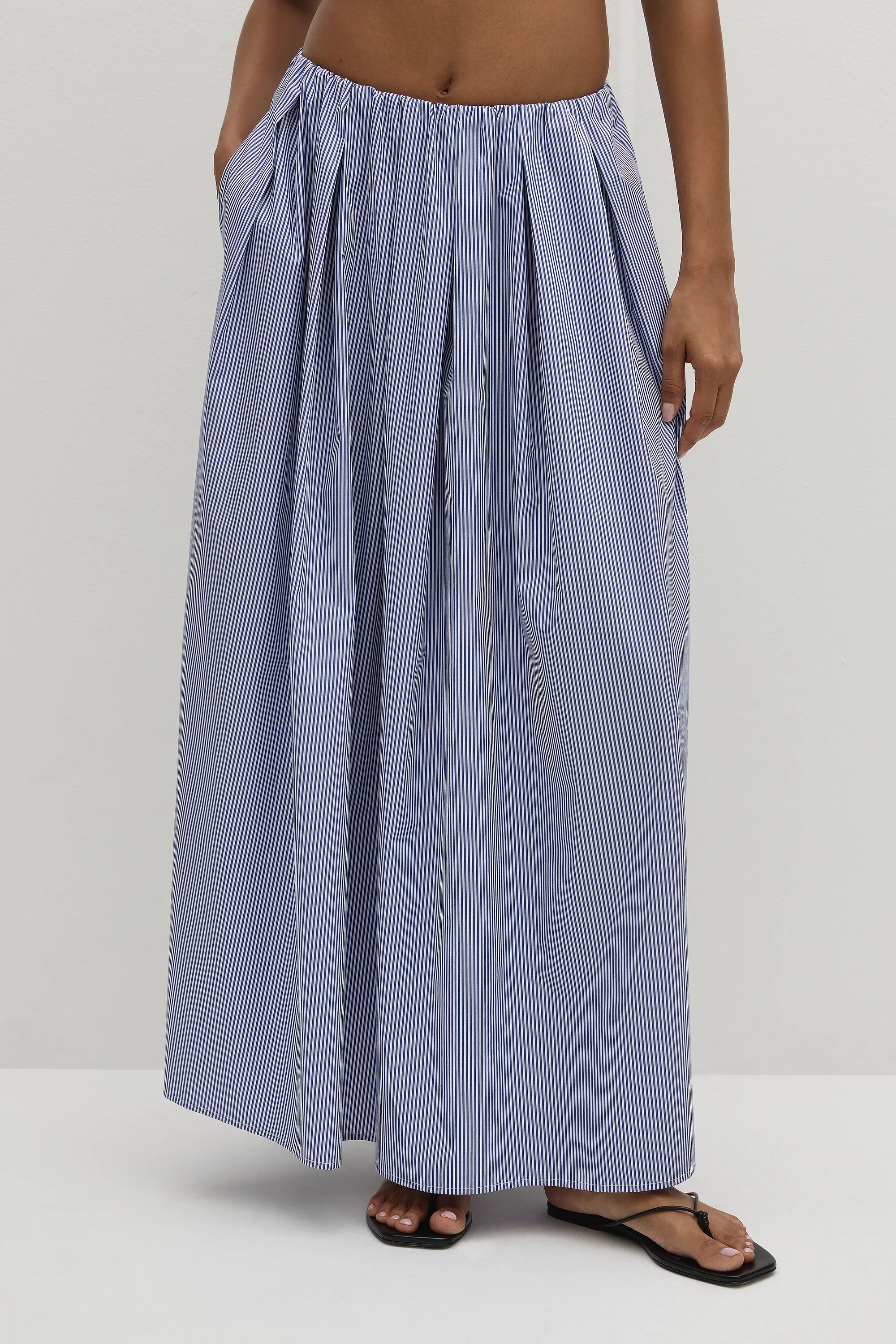 Faithfull - Astrid Skirt Helle Stripe Vintage Navy - Image 4