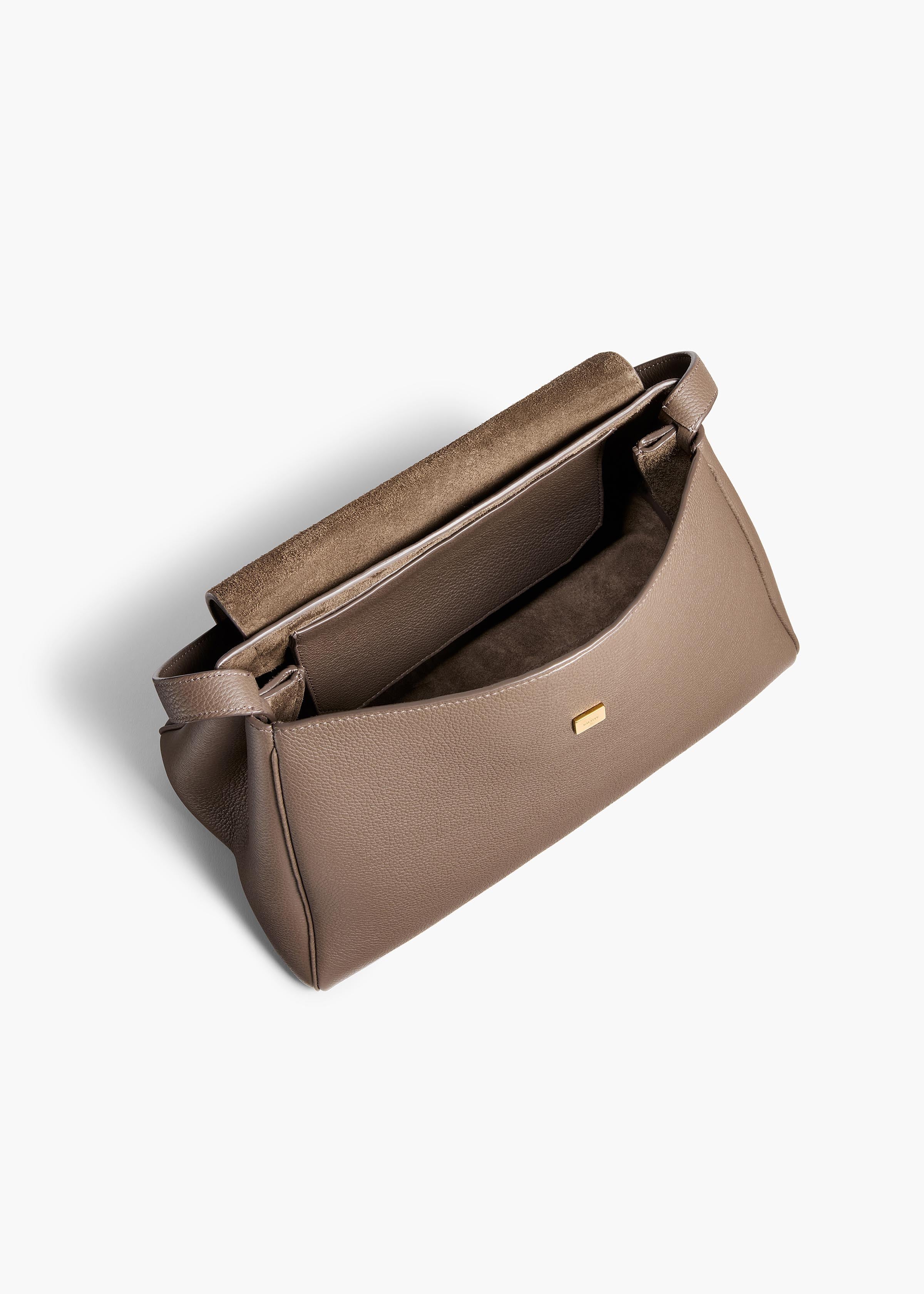 Khaite - Audrey Top Handle Bag in Elephant Pebbled Leather - Image 10