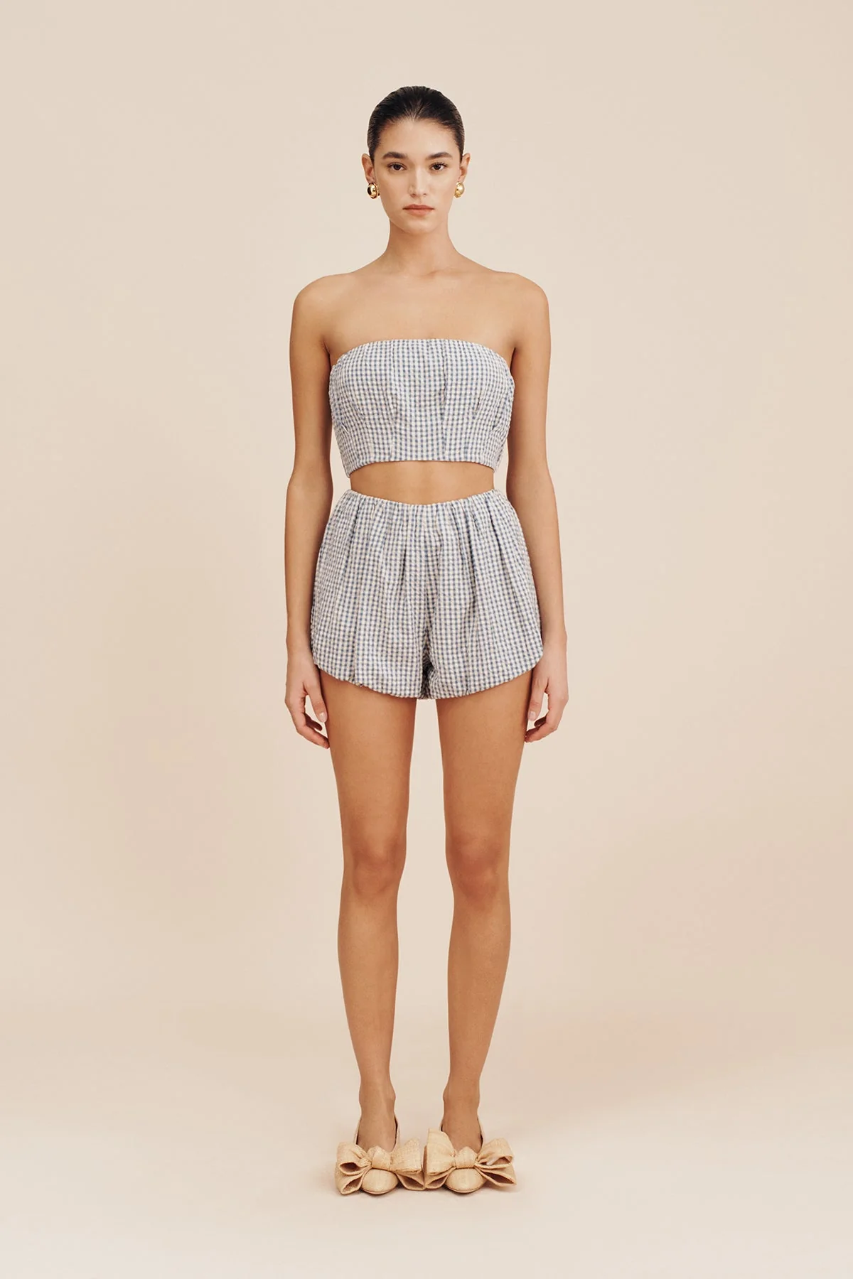 Posse - AURELIA SHORT - BLUE GINGHAM - Image 7