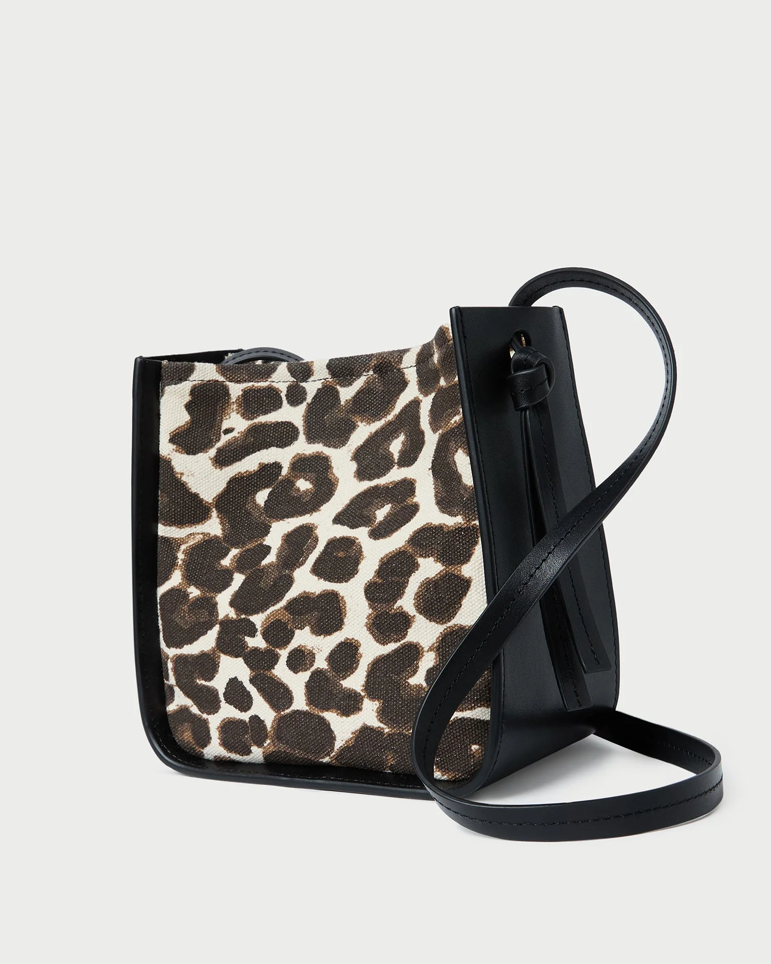 Loeffler Randall - Avalon Leopard/Black Canvas Crossbody - Image 2