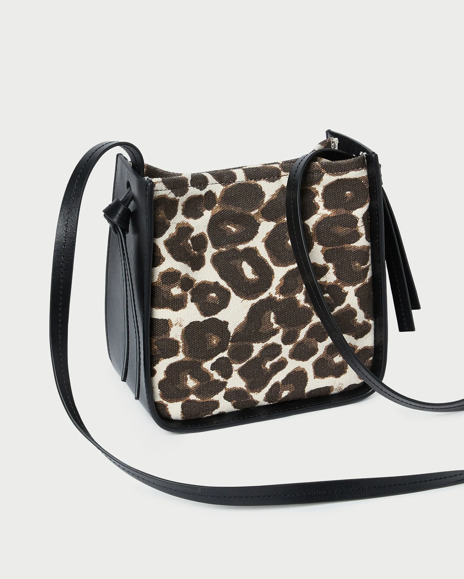 Loeffler Randall - Avalon Leopard/Black Canvas Crossbody - Image 3