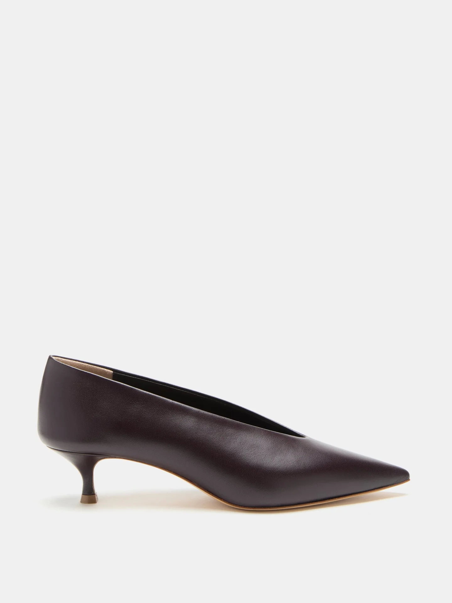 Le Monde Beryl - Babouche Kitten/ Plum Leather