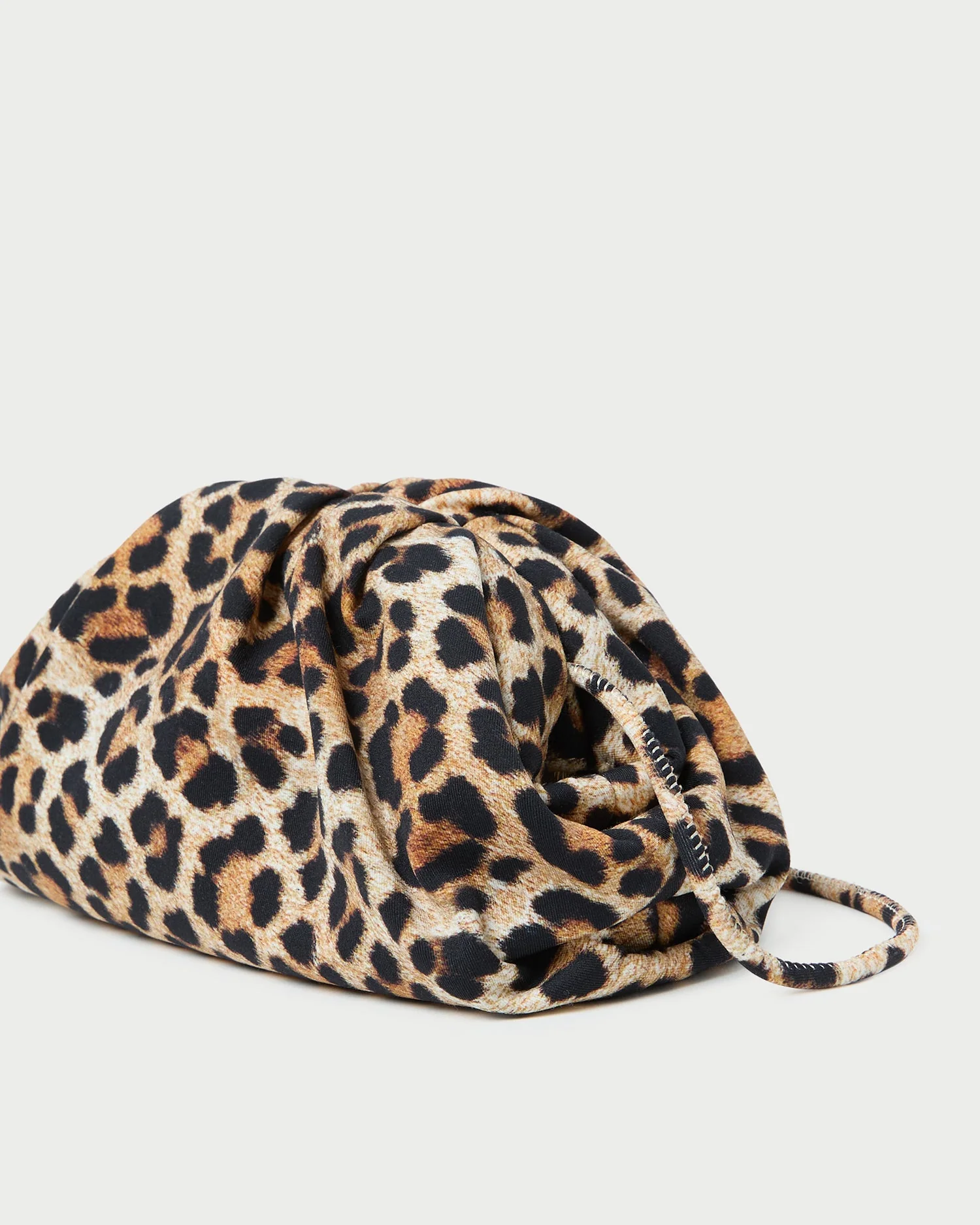 Loeffler Randall - Bailey Leopard Jersey Dome Clutch - Image 2