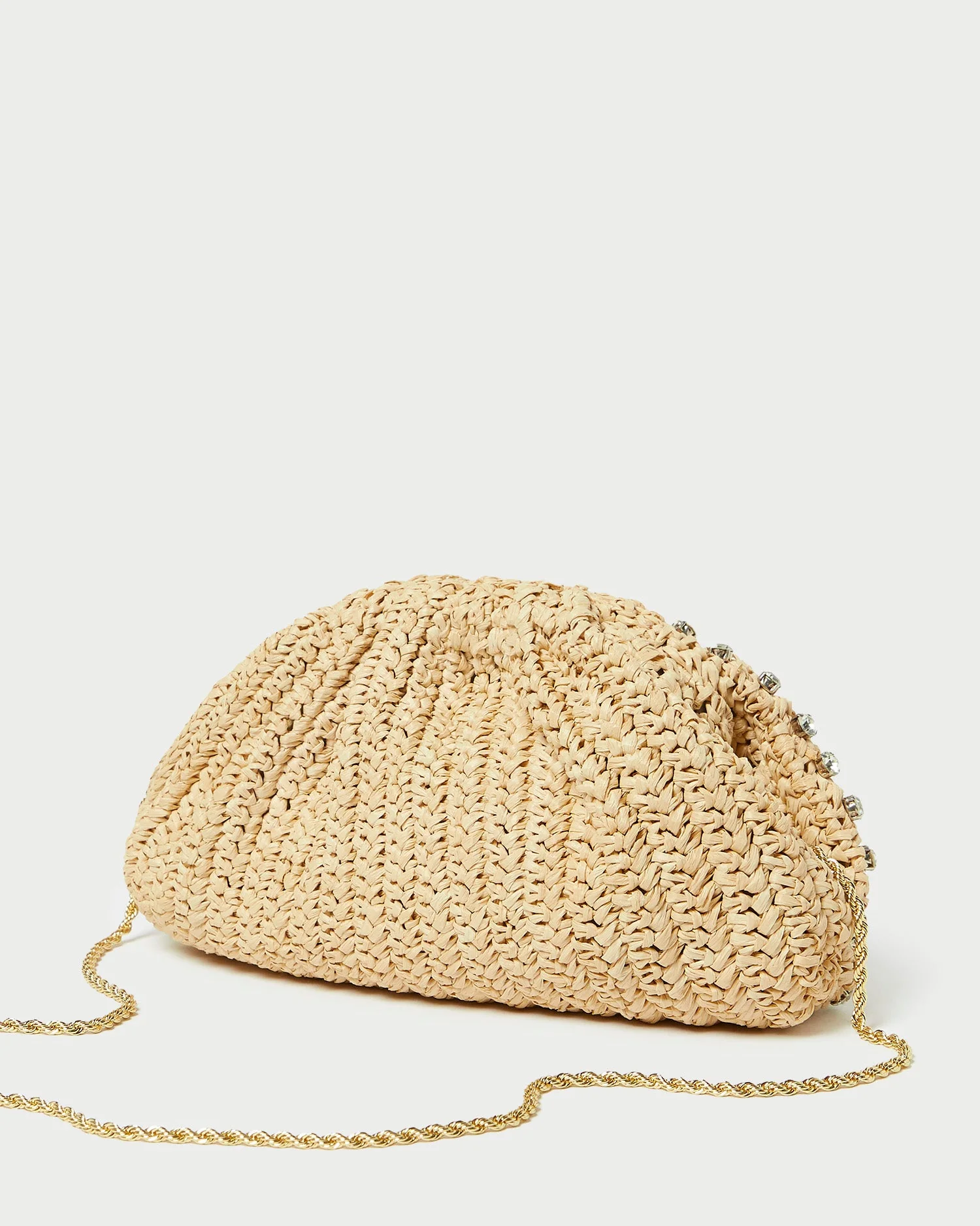 Loeffler Randall - Bailey Natural/Crystal Dome Clutch - Image 3