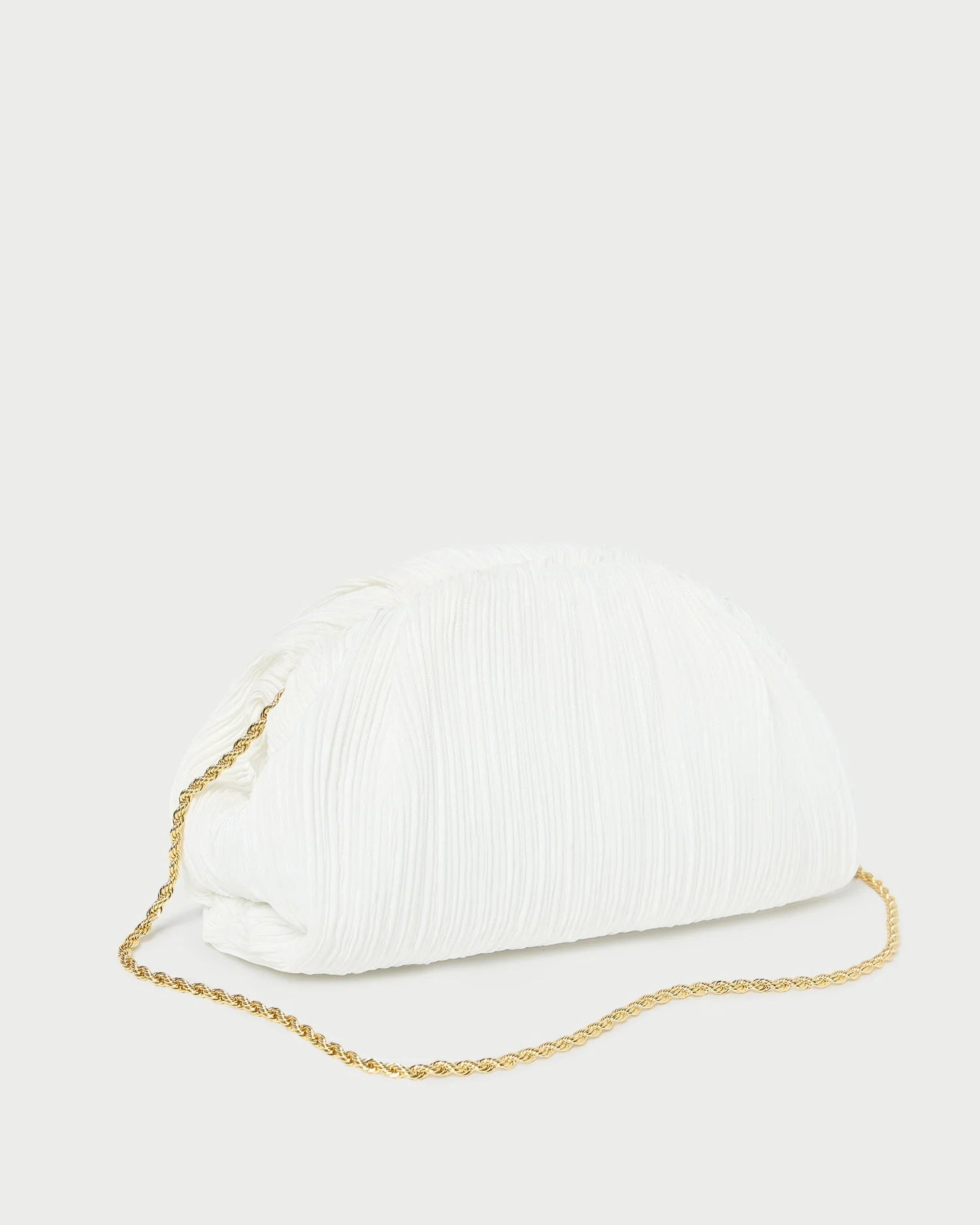 Loeffler Randall - Bailey White Pleated Dome Clutch - Image 3
