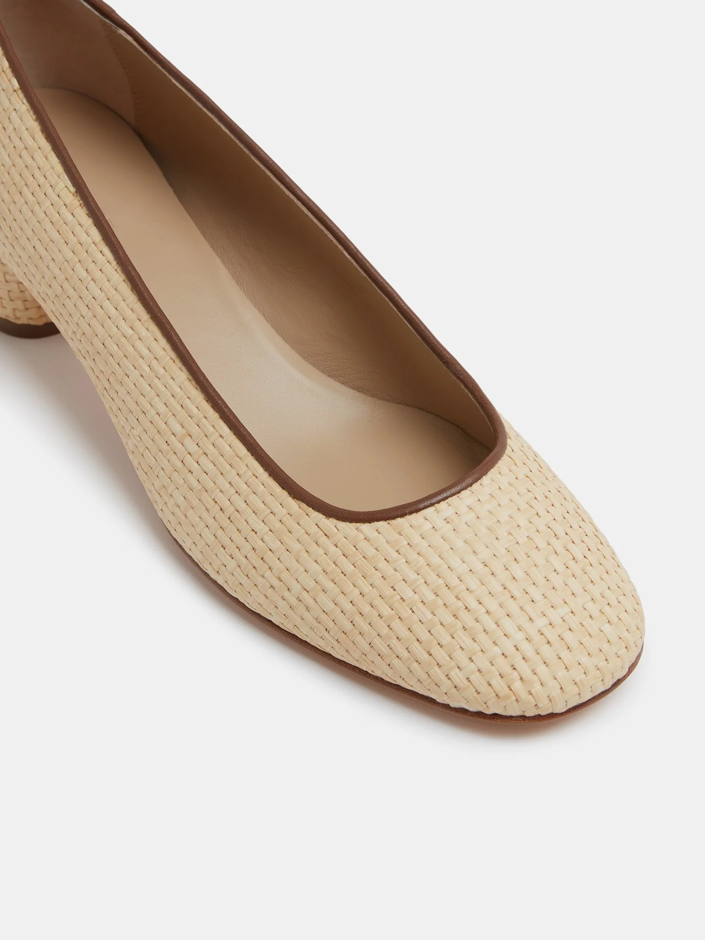 Le Monde Beryl - Ballet Pump / Beige Raffia - Image 4