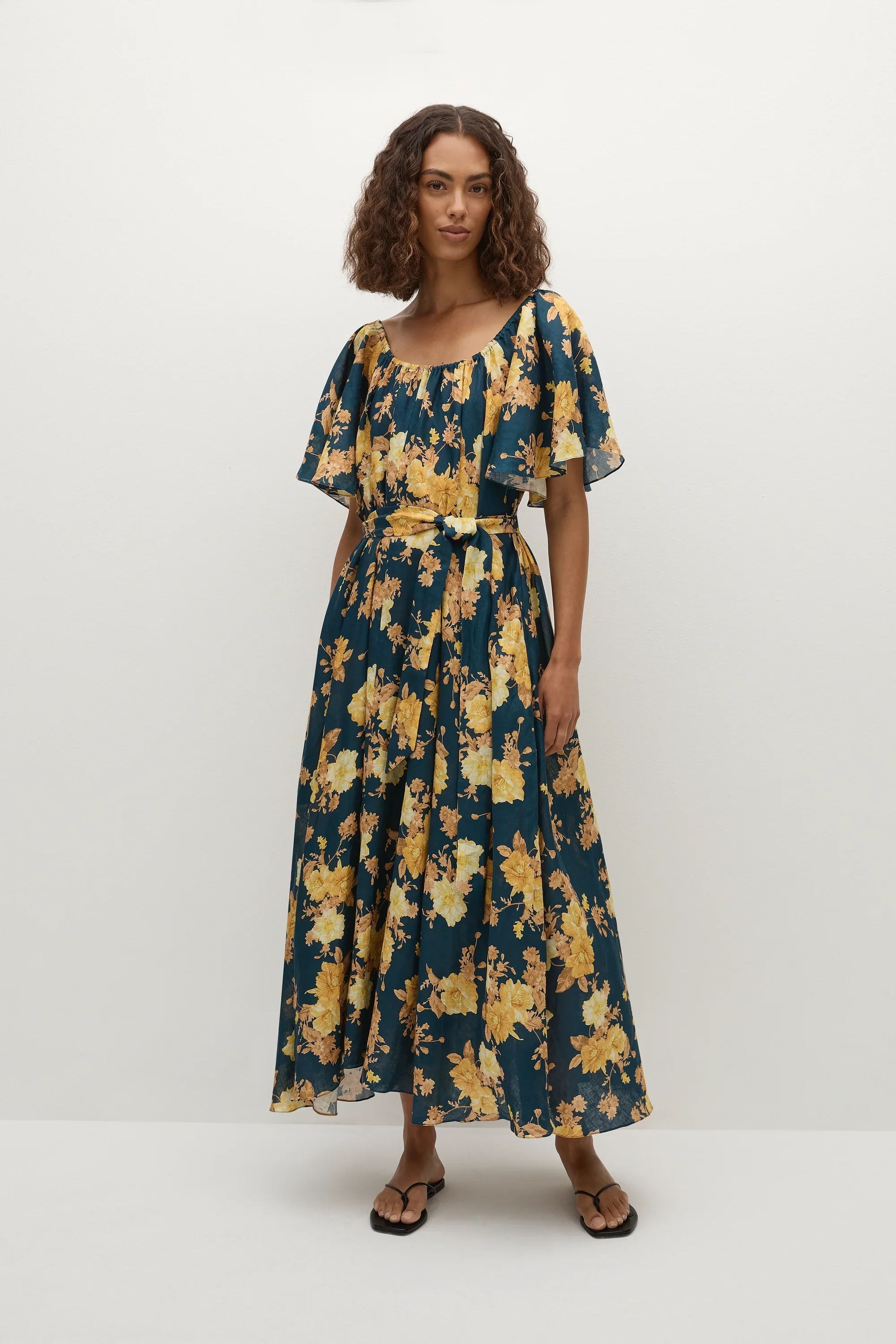 Faithfull - Belen Maxi Dress Nora Floral Navy - Final Sale