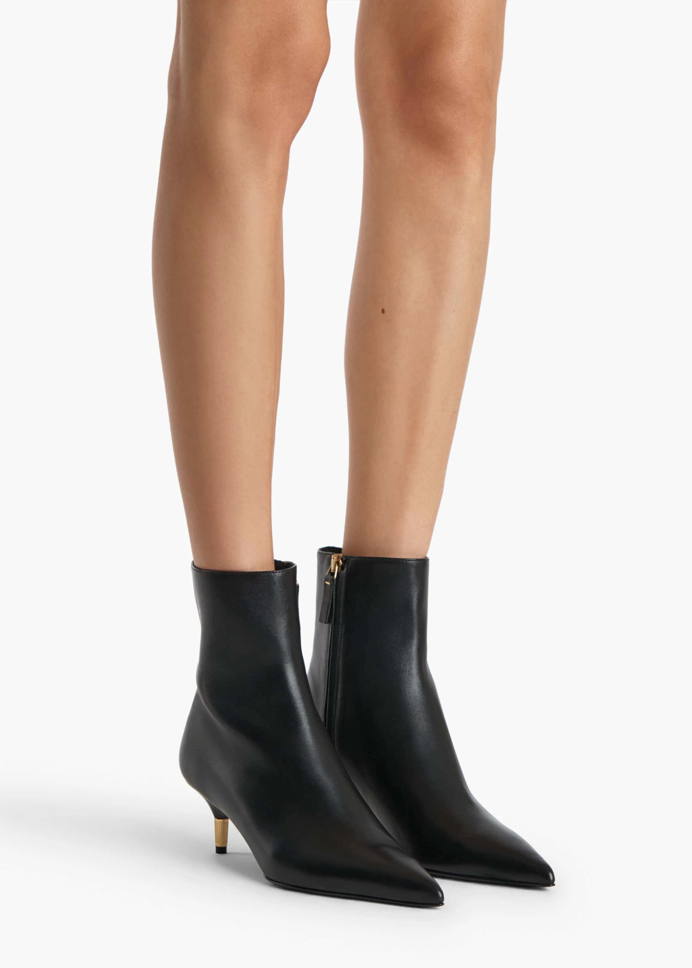 Khaite - Bella Ankle Boot in Black Leather - Image 5