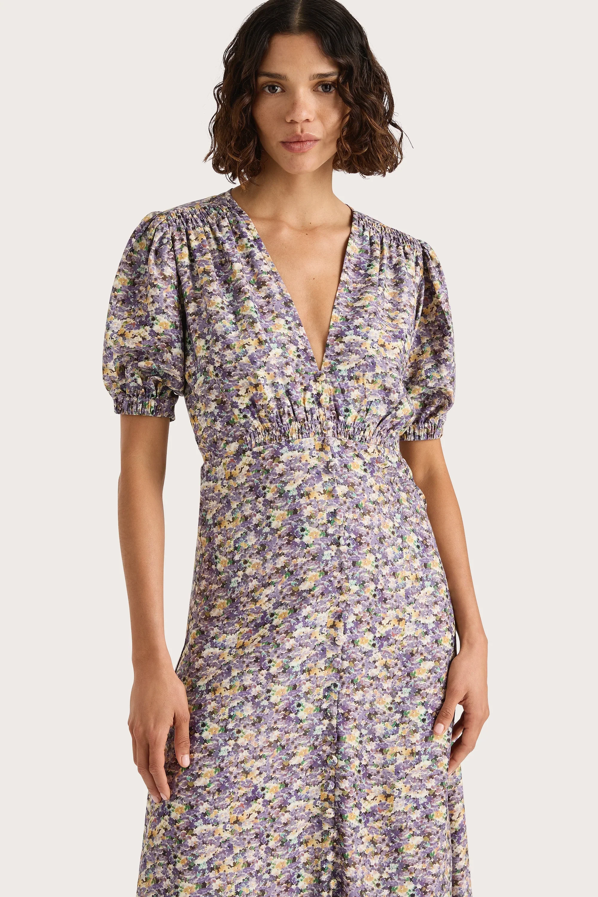 Faithfull - Bellavista Midi Dress Valerie Floral Purple - Final Sale - Image 3