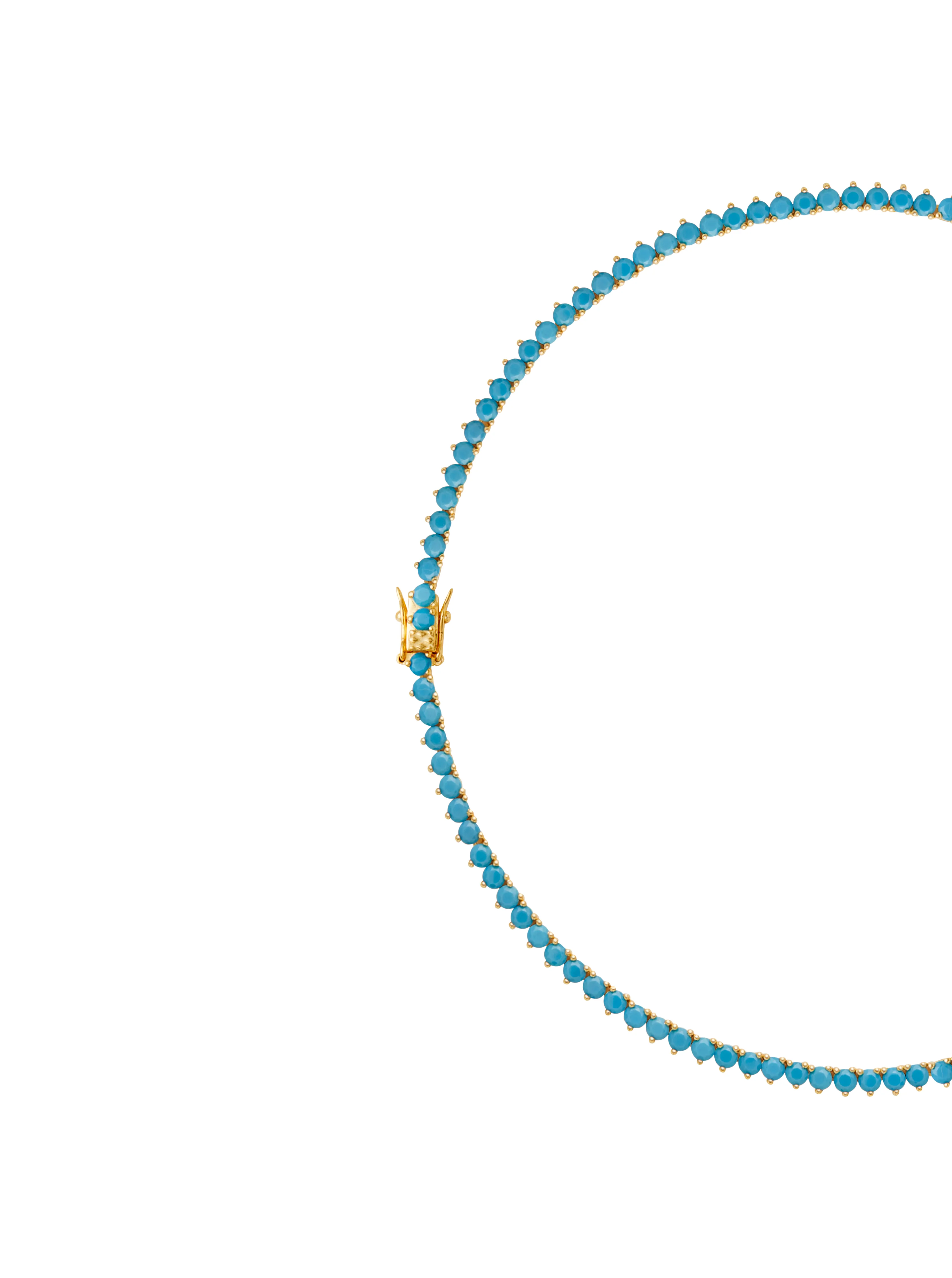 Dorsey - BENNINGTON RIVIÈRE NECKLACE IN NANO TURQUOISE AND LAB DIAMOND - Image 2