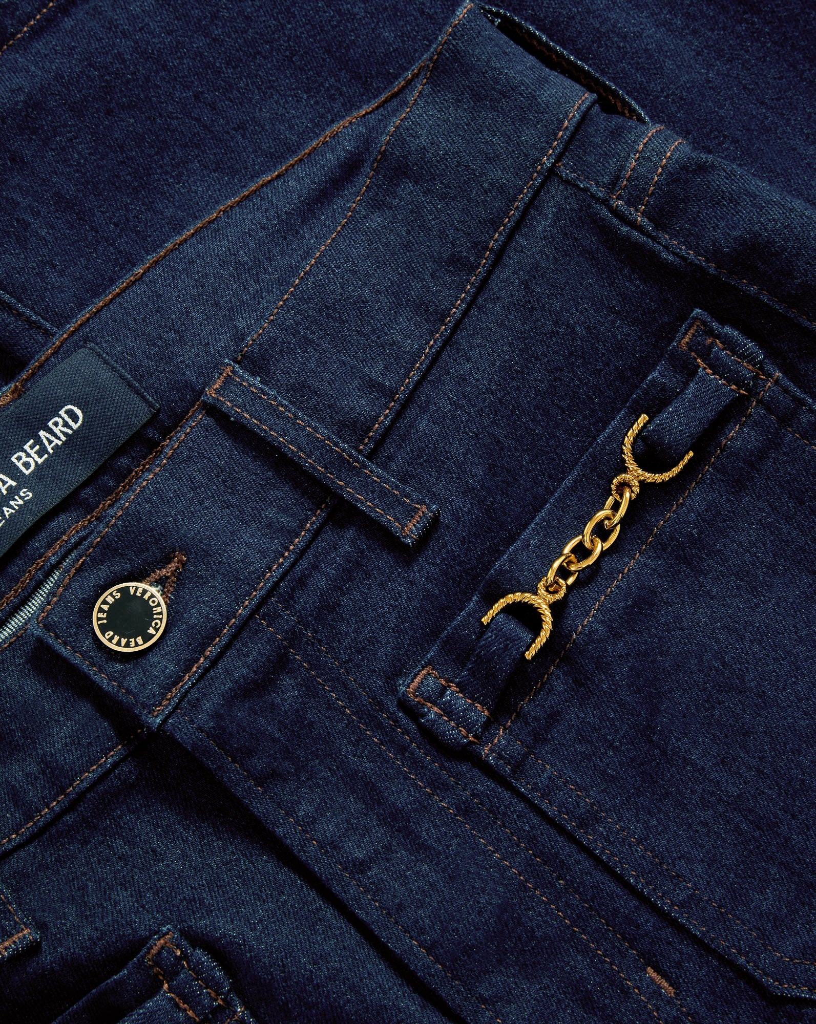 Veronica Beard - Beverly Chain - Pocket Skinny - Flare Jean - Image 4