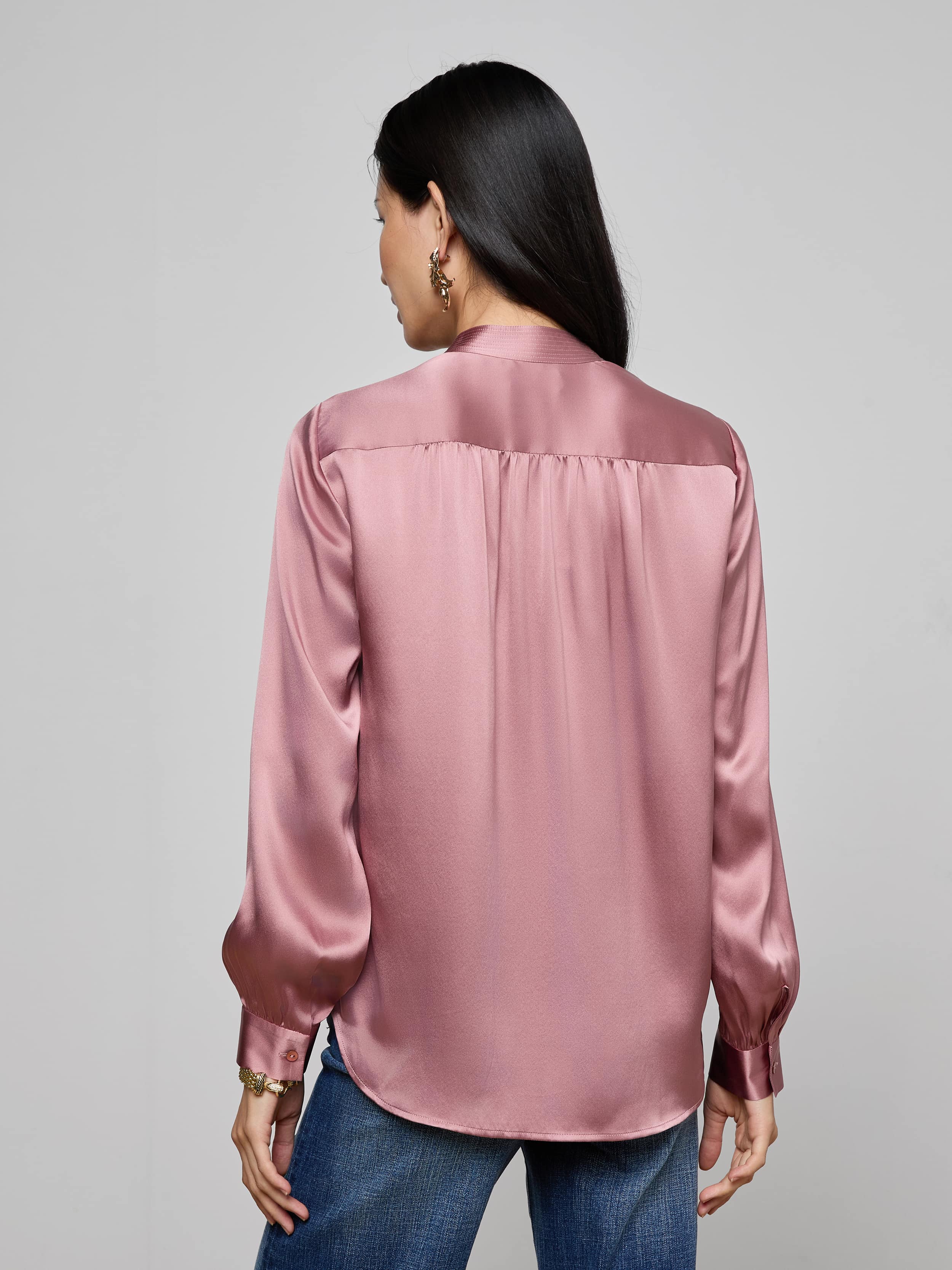 L'AGENCE - Bianca Silk Blouse - Image 5