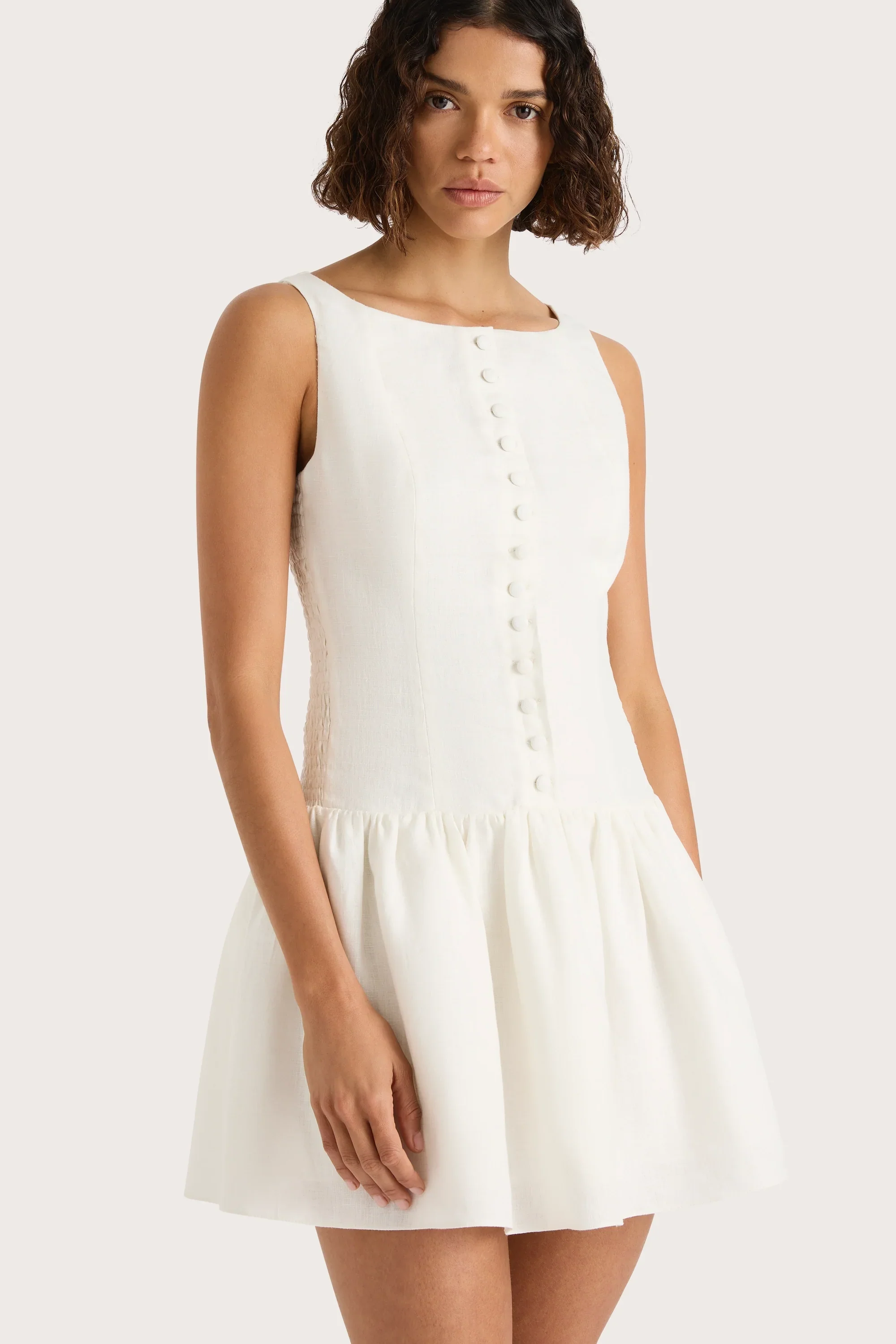 Faithfull - Blair Mini Dress White - Final Sale