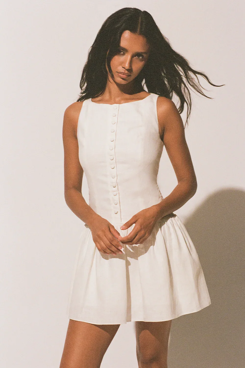 Faithfull - Blair Mini Dress White - Final Sale - Image 2