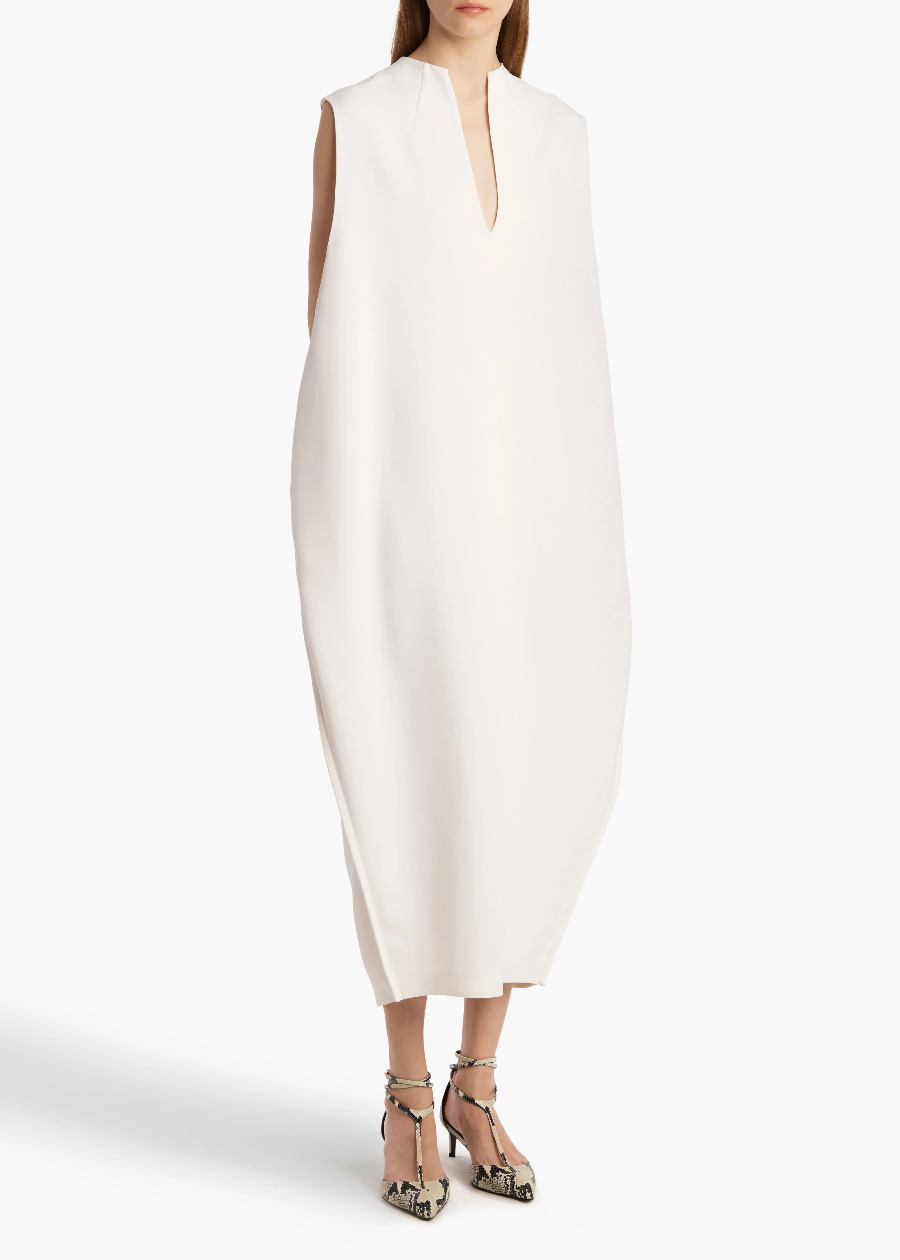 Khaite - Blanche Dress in Chalk - Image 2
