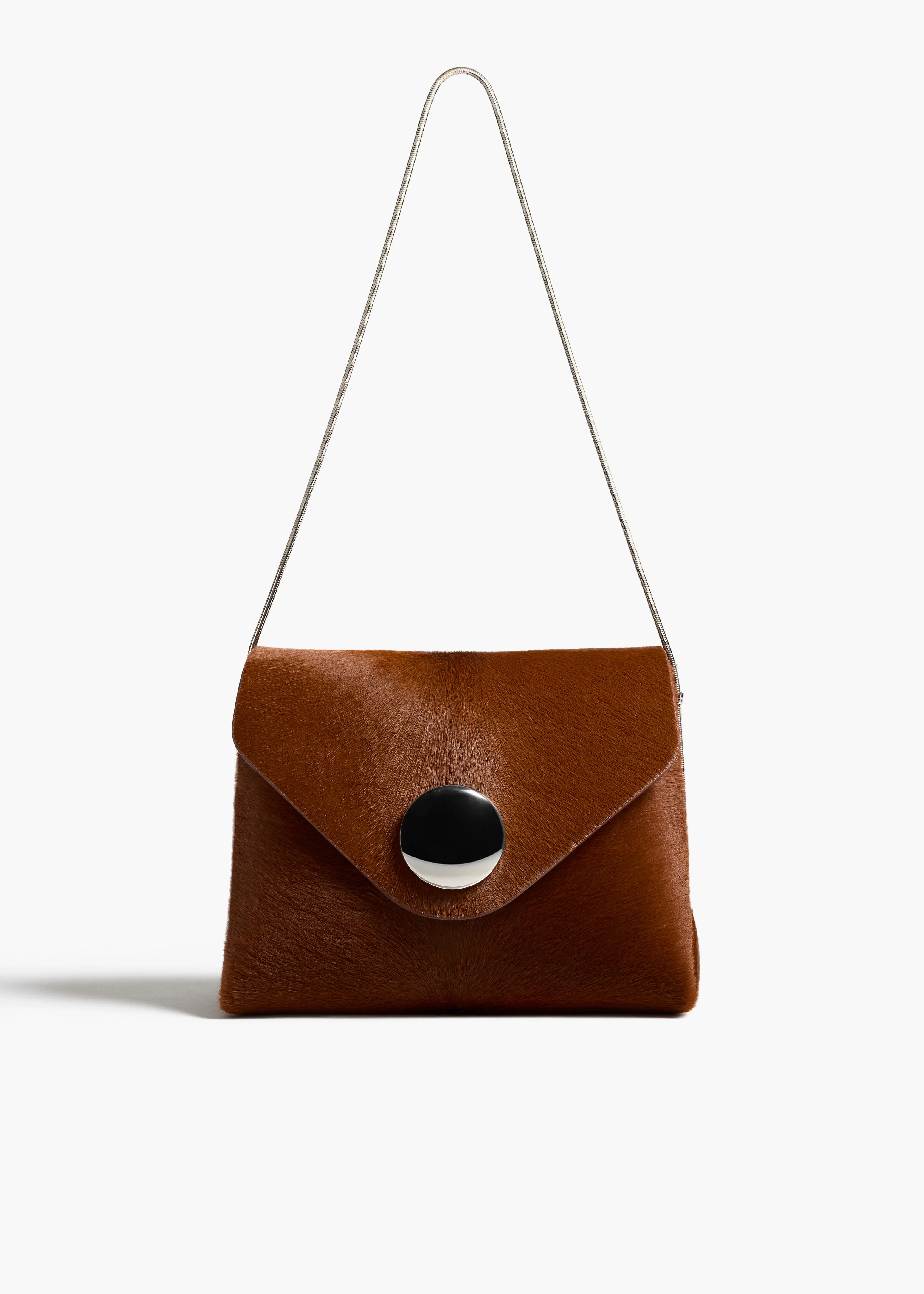 Khaite - Bobbi Bag in Rust Haircalf - Image 7