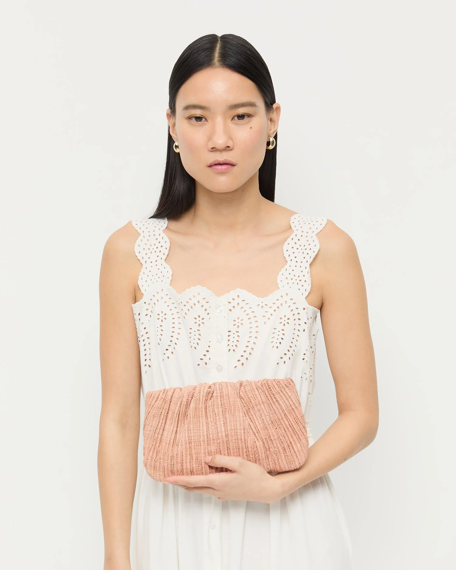 Loeffler Randall - Brit Blush Flat Pleated Clutch - Image 5
