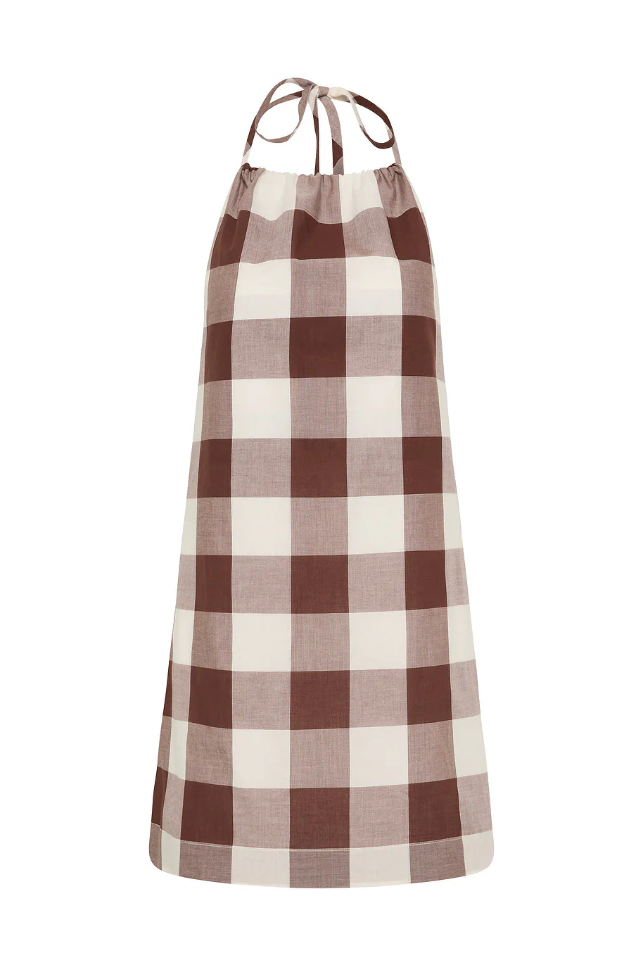 Posse - CALLIE MINI DRESS - MOCHA GINGHAM - Image 5