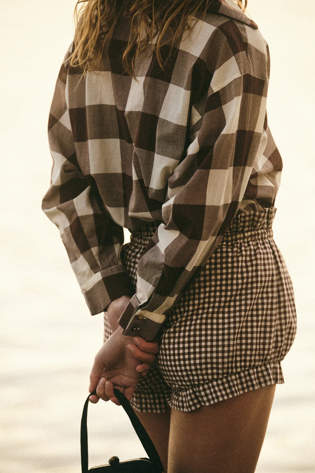 Posse - CALLIE SHORT - PETITE MOCHA GINGHAM - Image 11