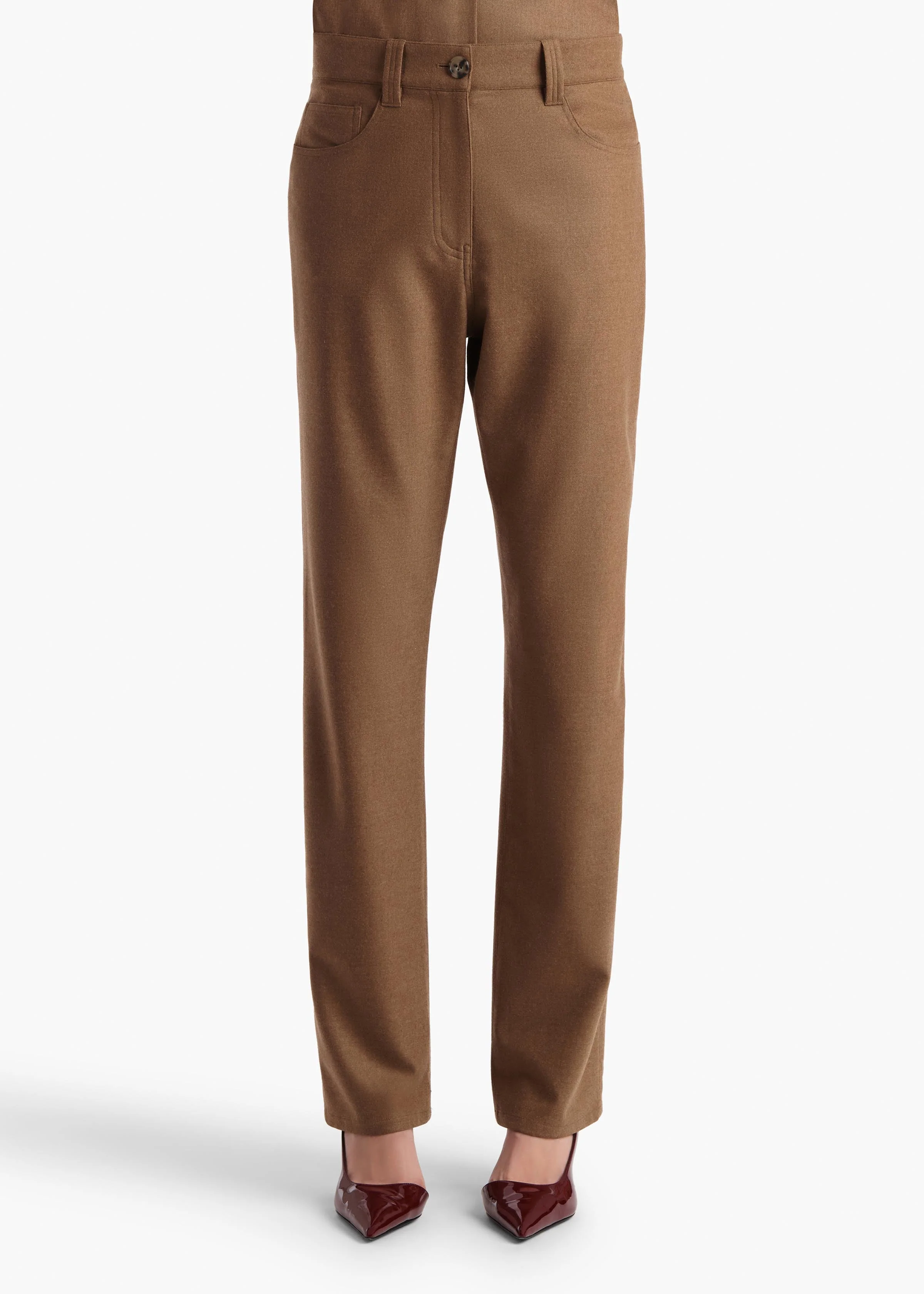 Khaite - Callum Pant in Toffee - Image 10
