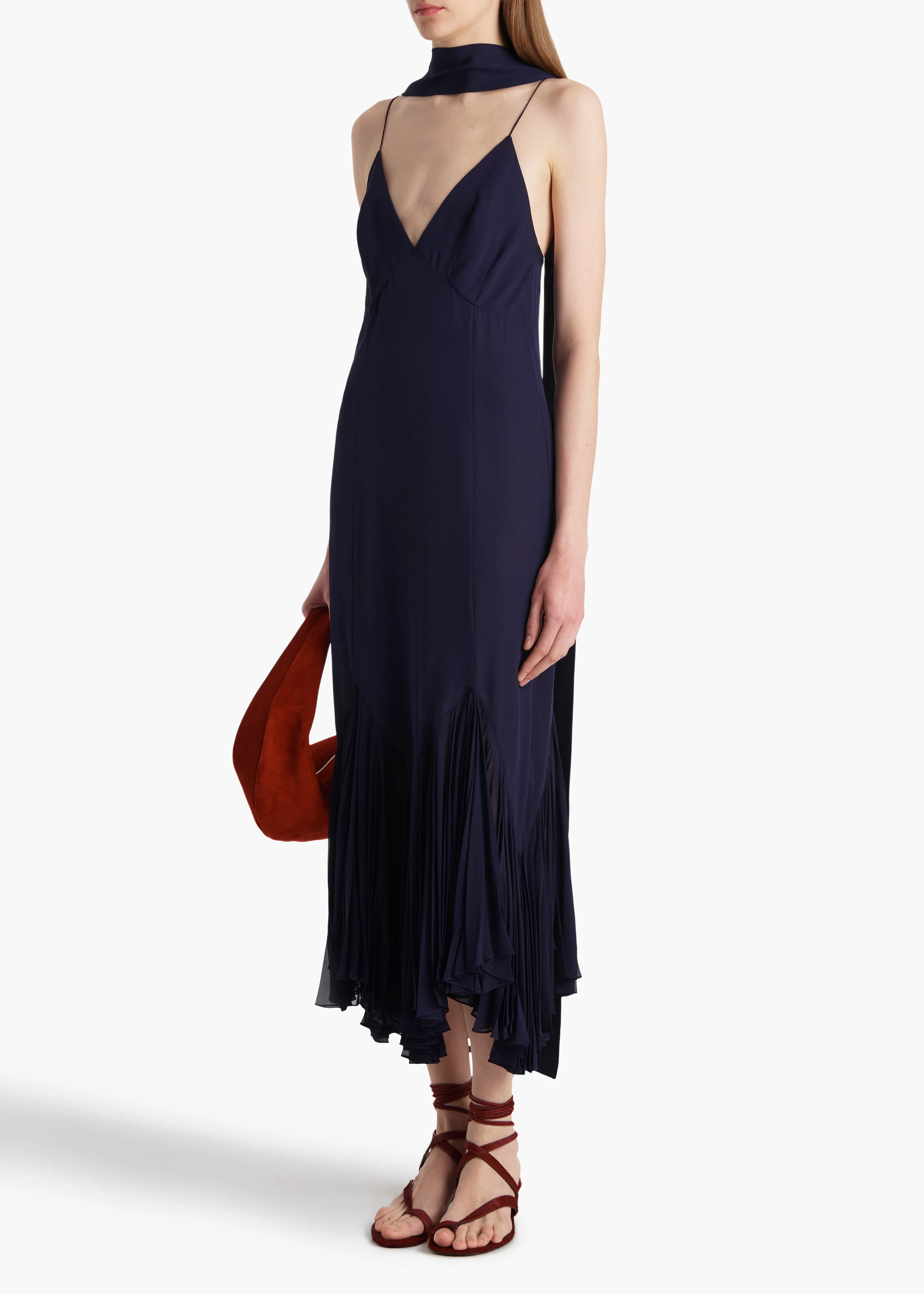 Khaite - Candita Dress in Amethyst - Image 9
