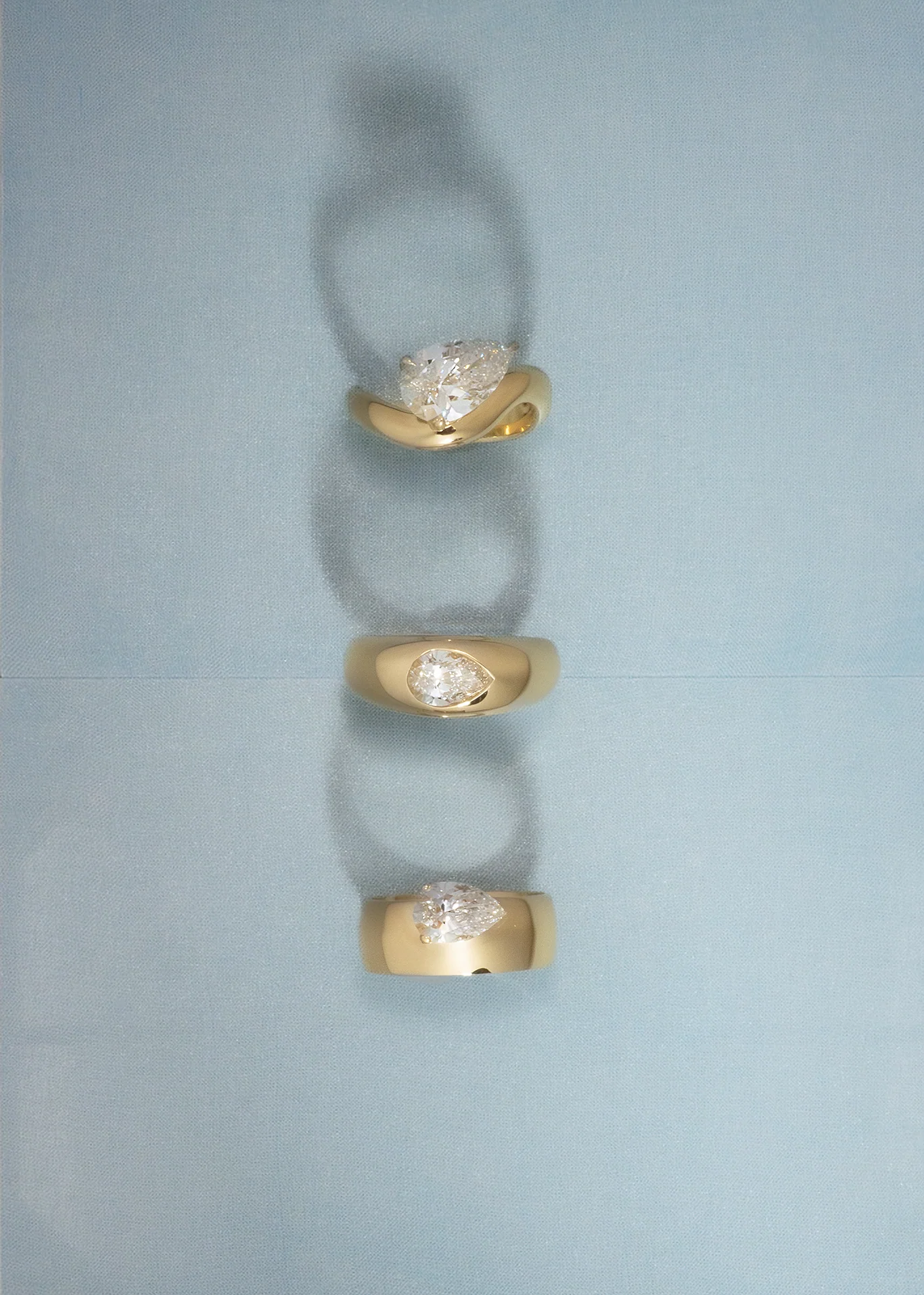 Kinn - Carmen Dome Ring Pear Diamond - Image 5