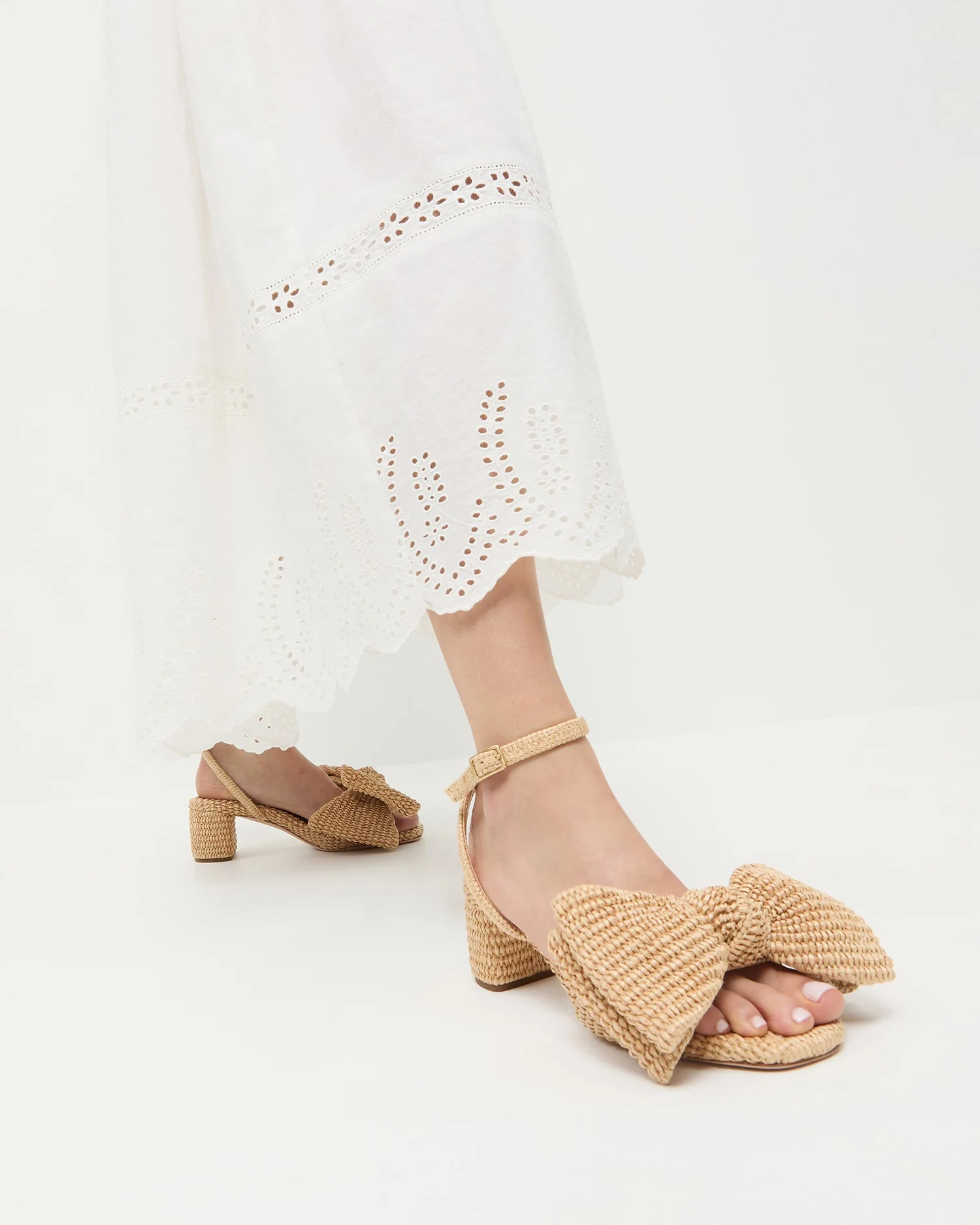Loeffler Randall - Carmen Natural Bow Sandal - Image 2