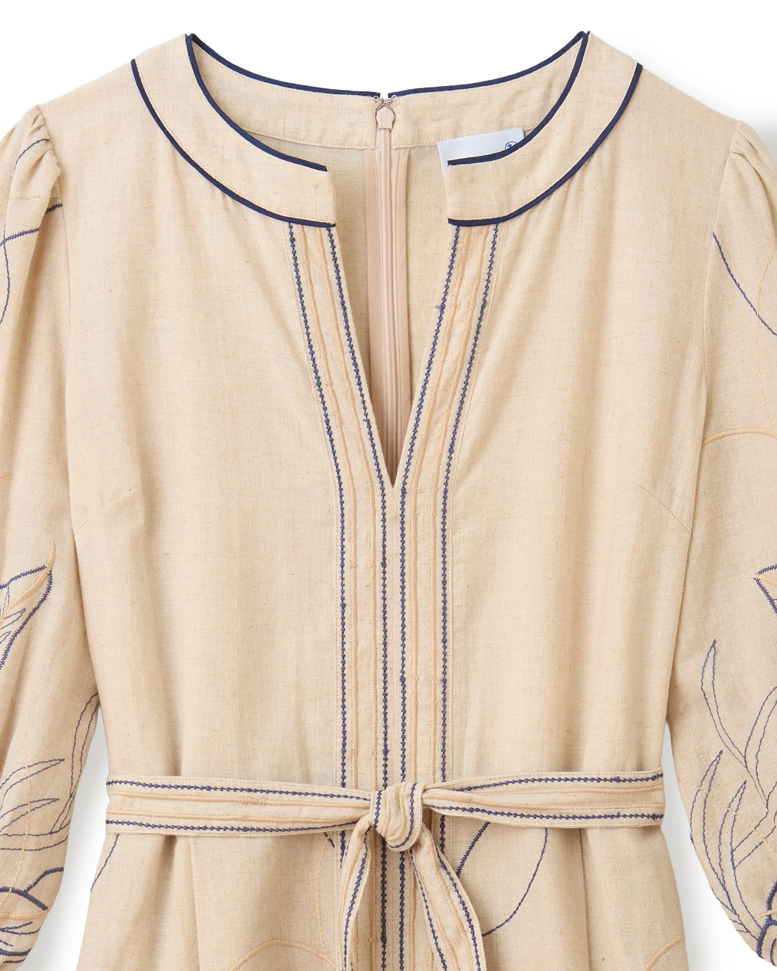 Cartolina - Sandy Midi Dress - Natural Linen - Image 6