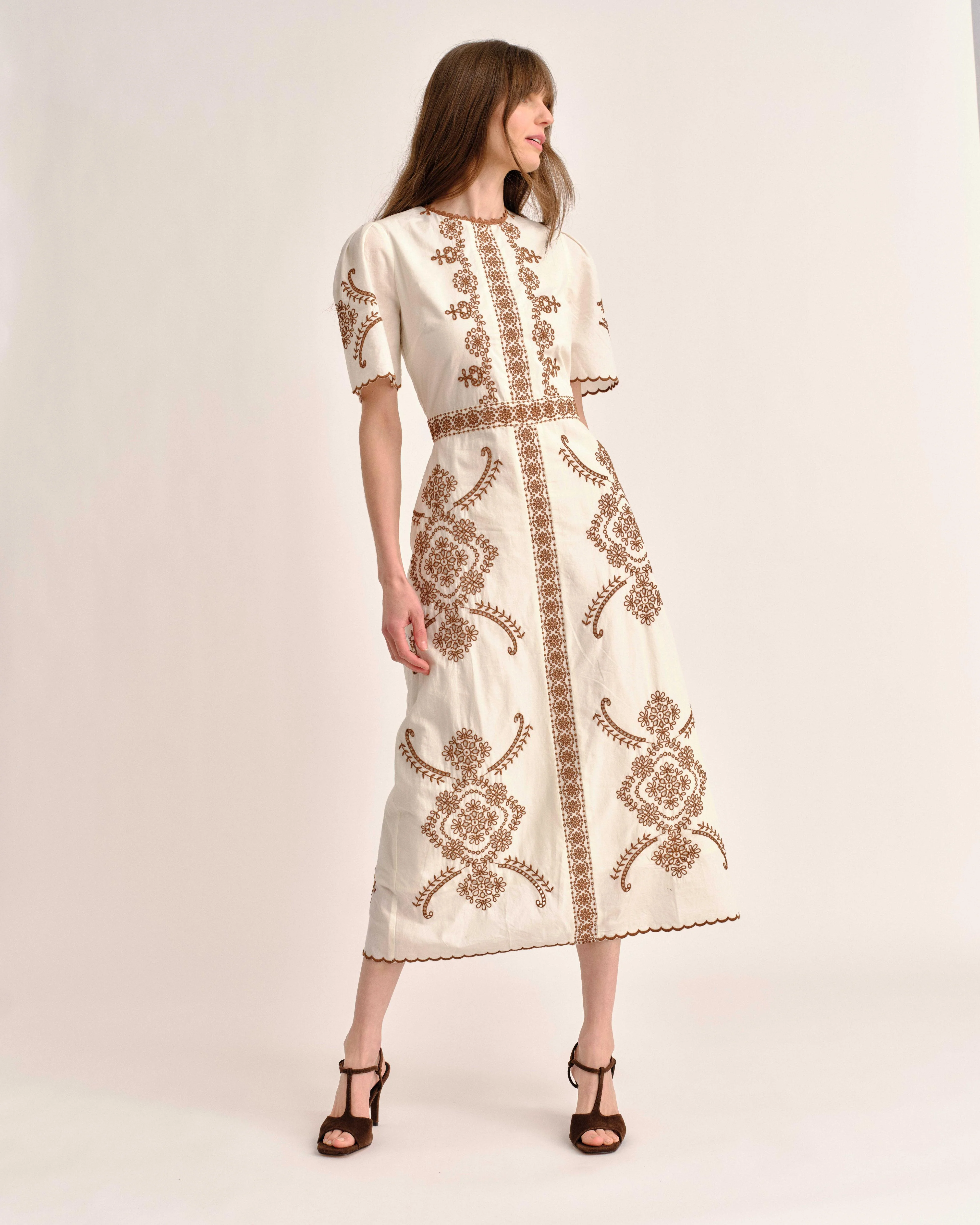 Cartolina - SP26 Bobbi Midi Dress - Ivory - Image 3